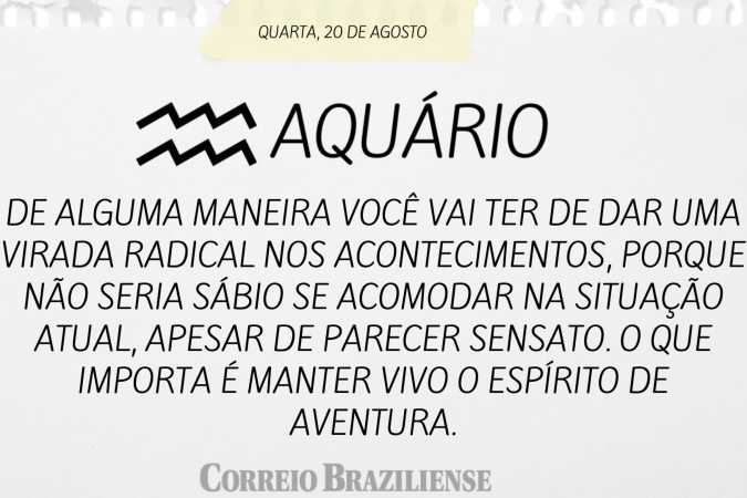 Horóscopo deste sábado (23/8)