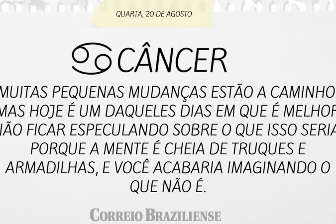 Horóscopo deste sábado (23/8)