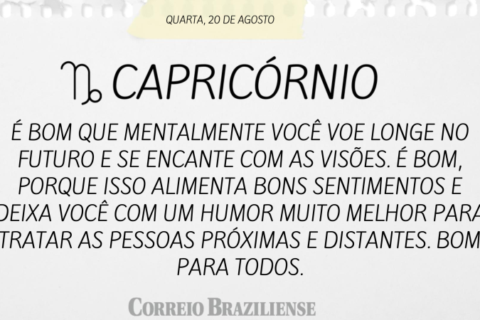 Horóscopo deste sábado (23/8)