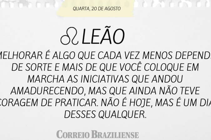 Horóscopo deste sábado (23/8)