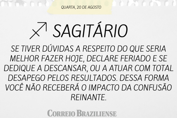 Horóscopo deste sábado (23/8)