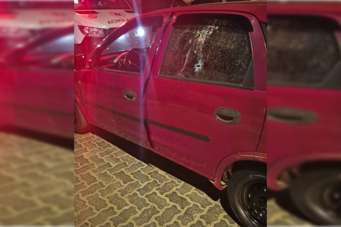 Carro onde as vítimas estavam -  (crédito: PMDF/Divulgação)