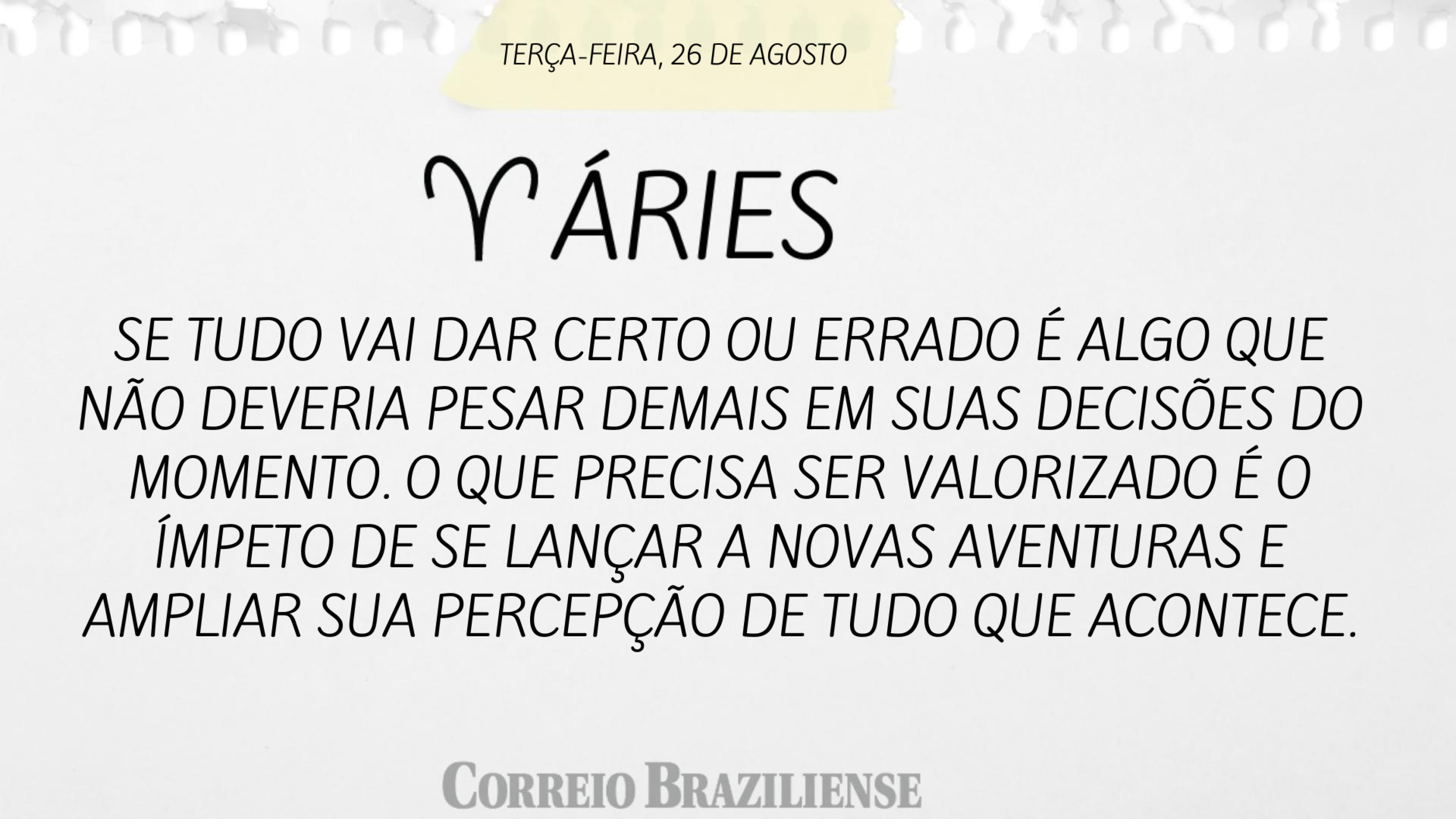 Horóscopo desta terça