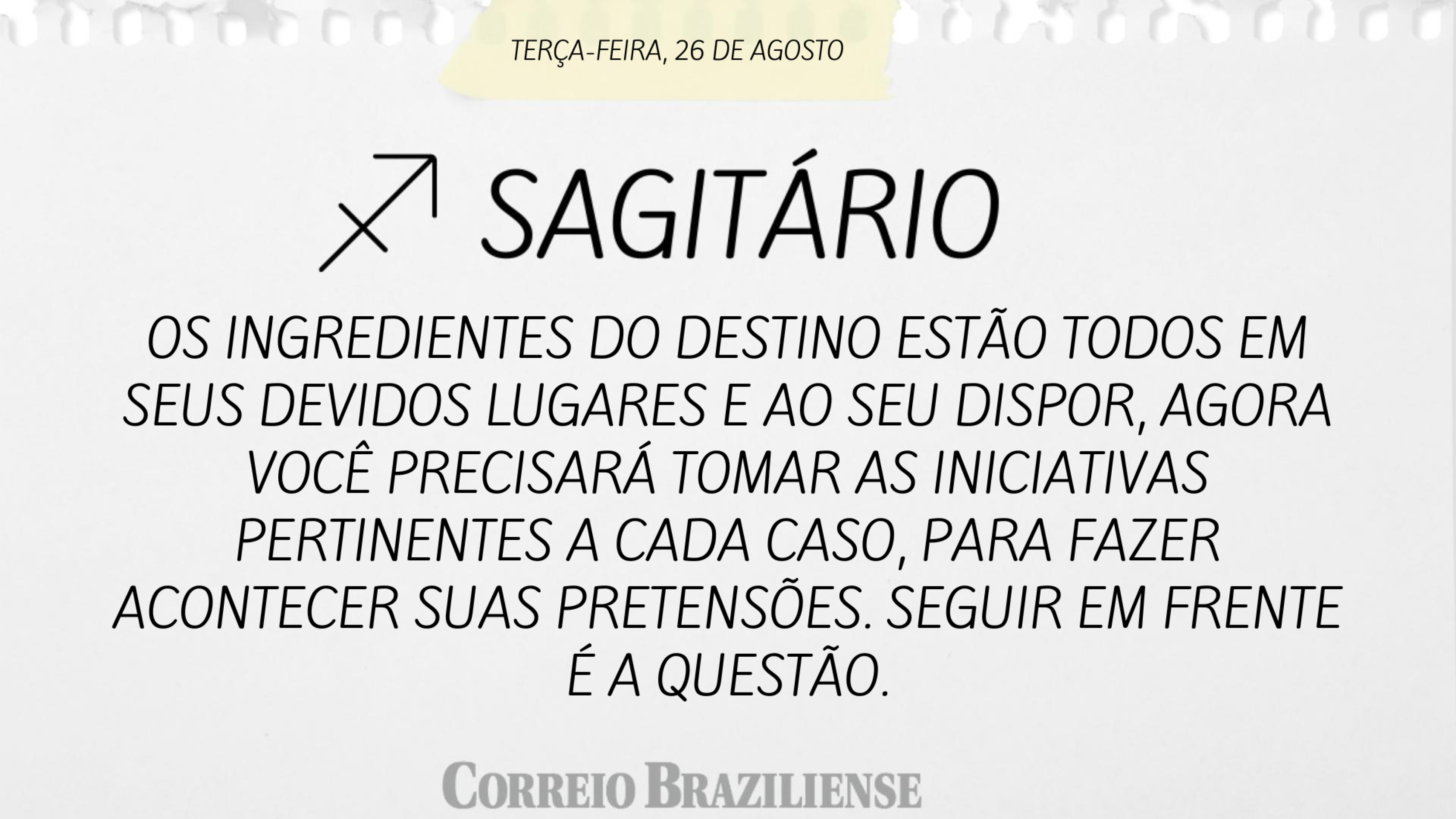 Horóscopo desta terça