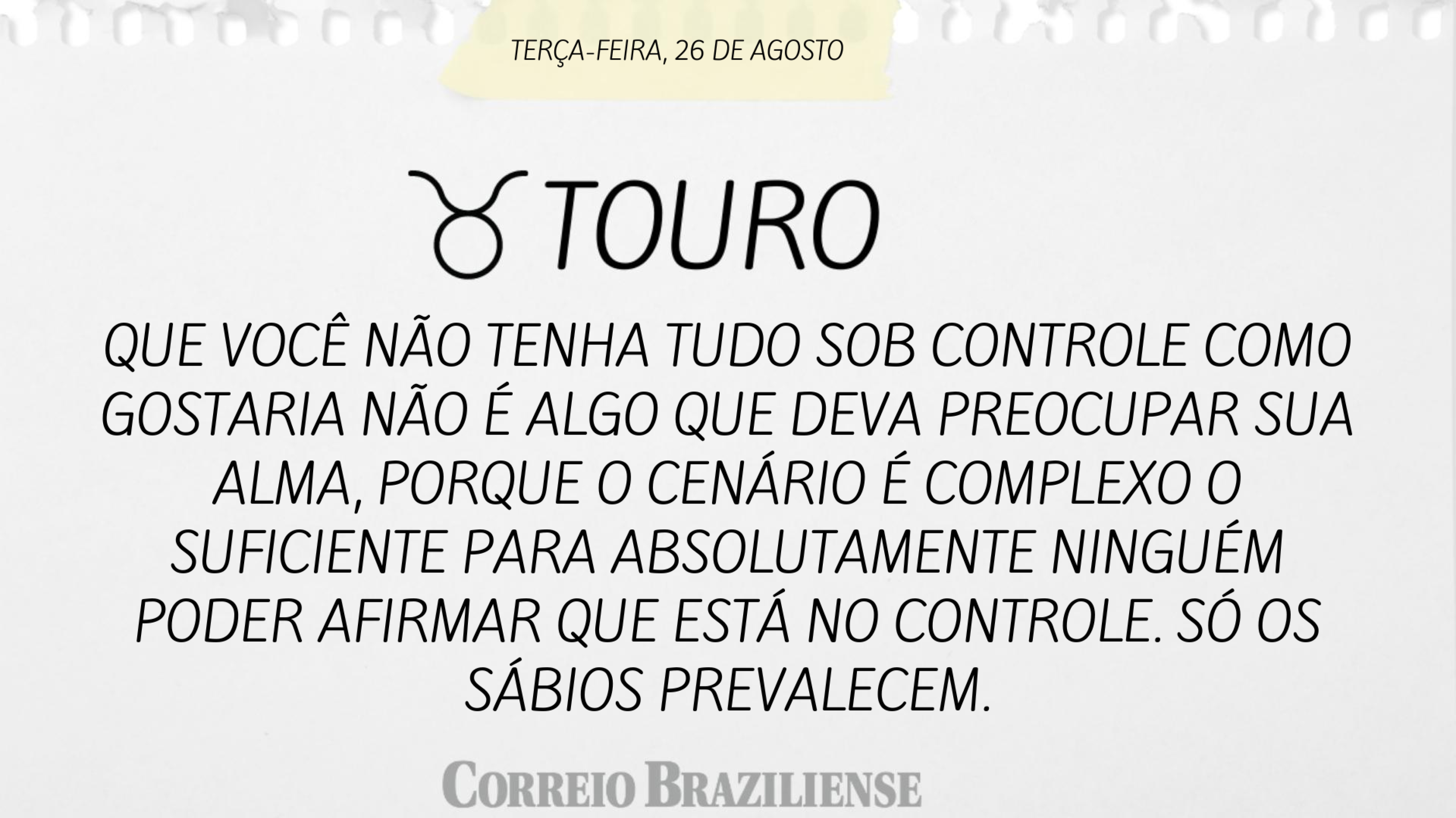 Horóscopo desta terça