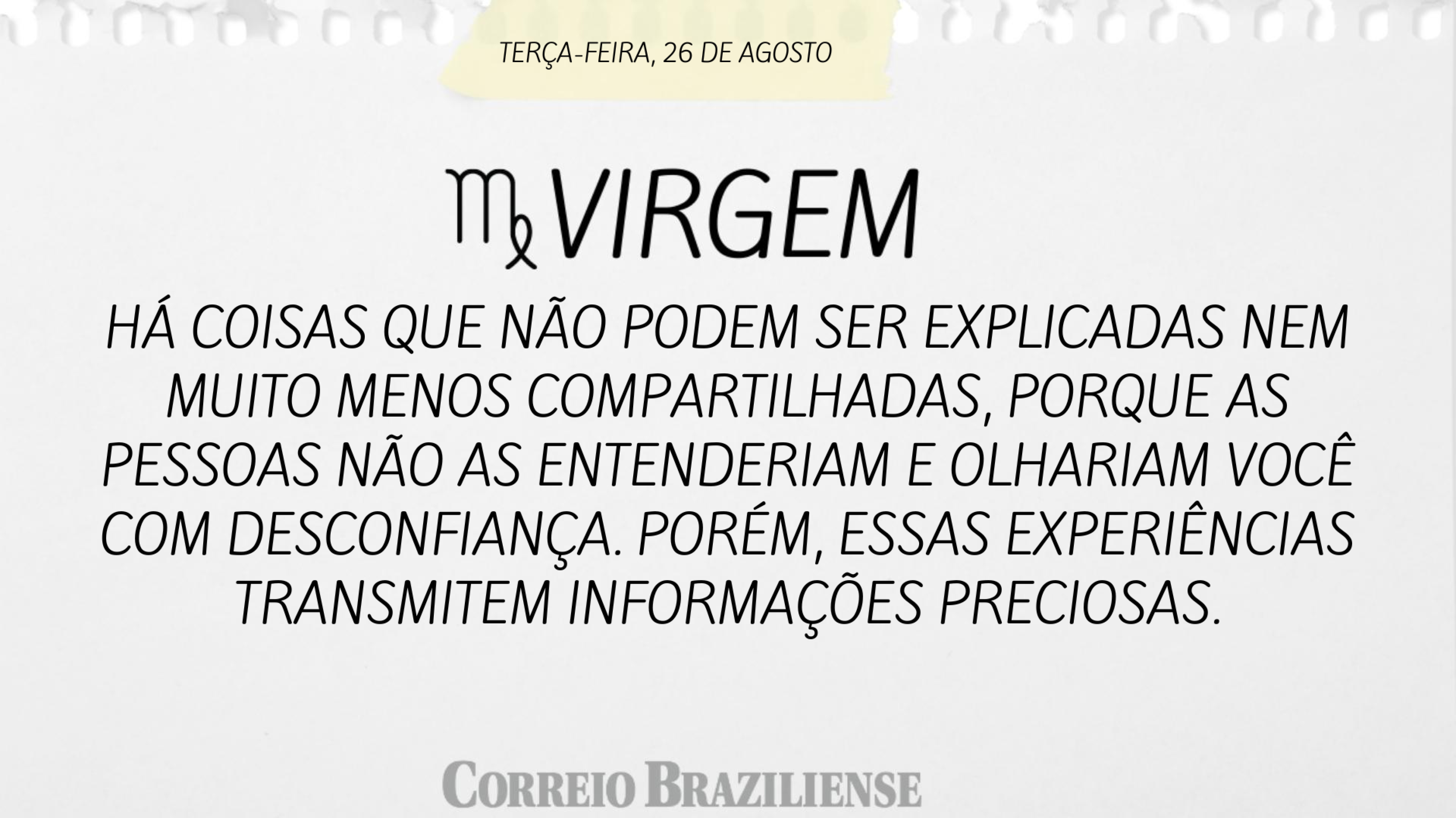 Horóscopo desta terça