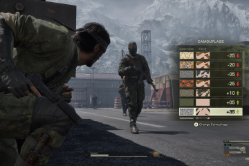 O sistema de camuflagem é um dos fatores mais importantes do jogo, além de permitir diferentes tipos de aproximação, tanto para utilizar a forma letal, quanto furtiva.
