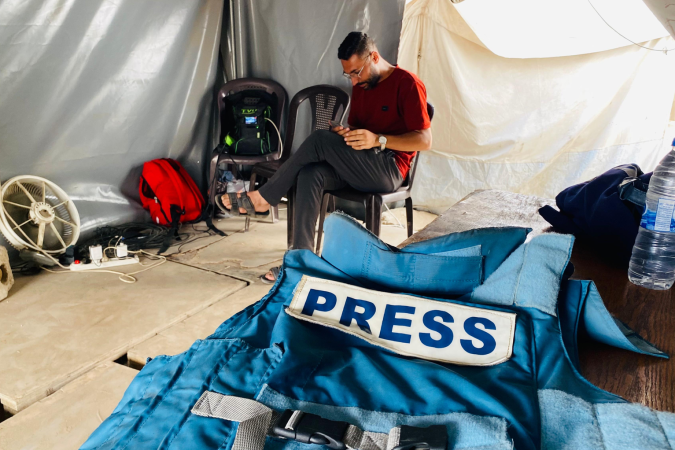 Cinco jornalistas foram mortos em um duplo ataque ao Hospital Nasser em Khan Younis: Husam al-Masri, Mariam Abu Dagga, Ahmed Abu Aziz, Mohammad Salama e Moaz Abu Taha -  (crédito: BBC)