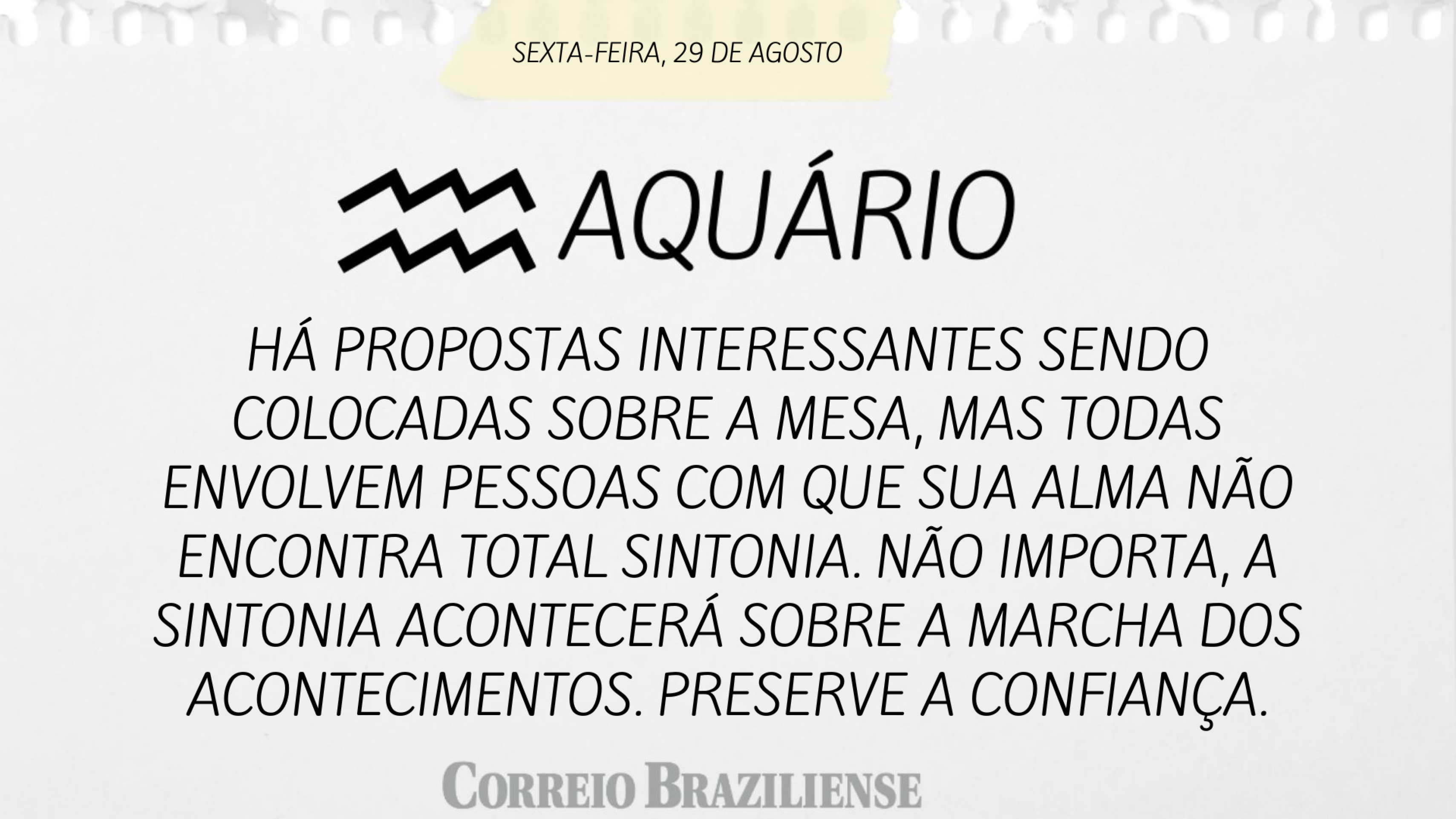 Horóscopo desta sexta