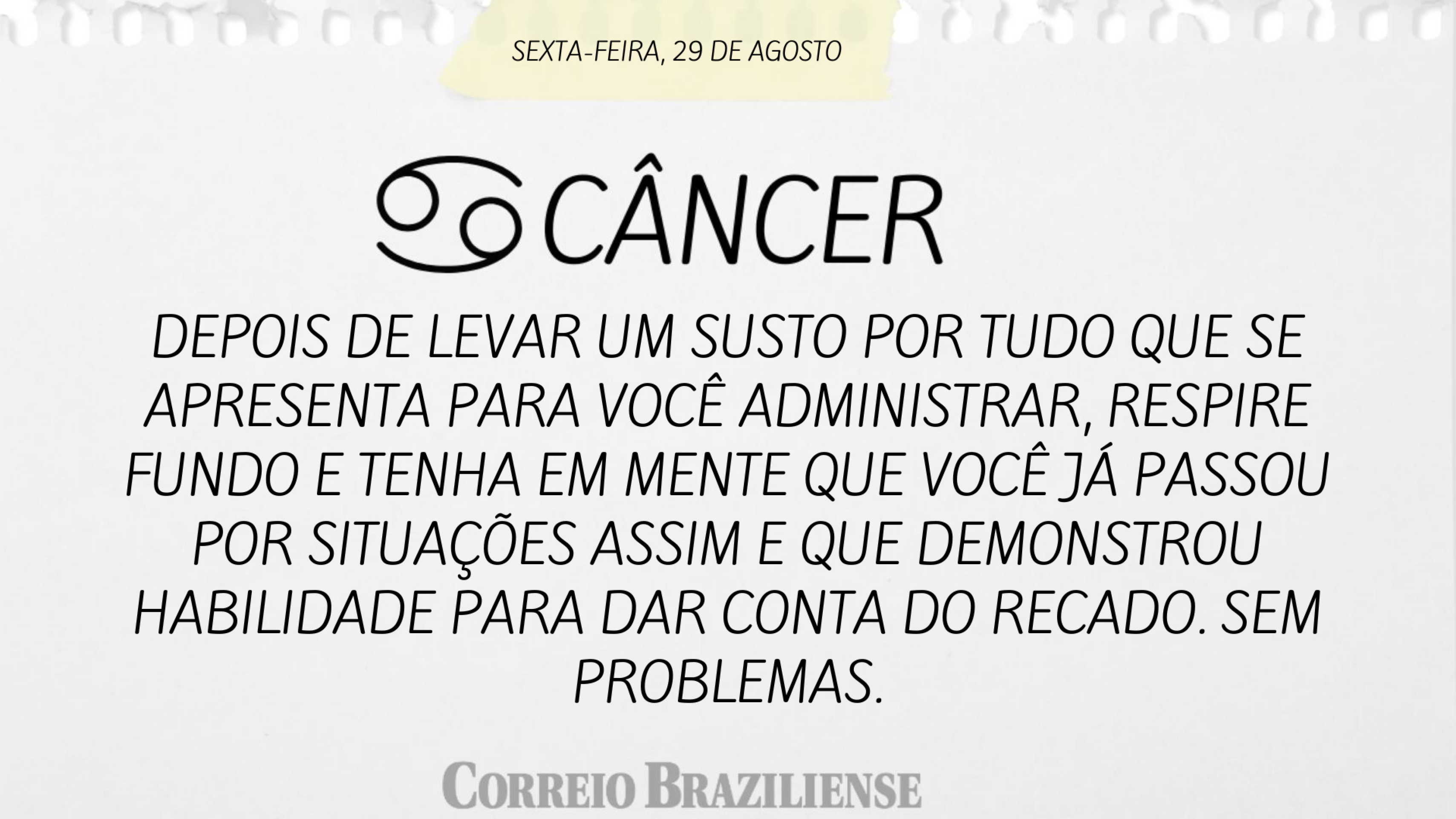 Horóscopo desta sexta