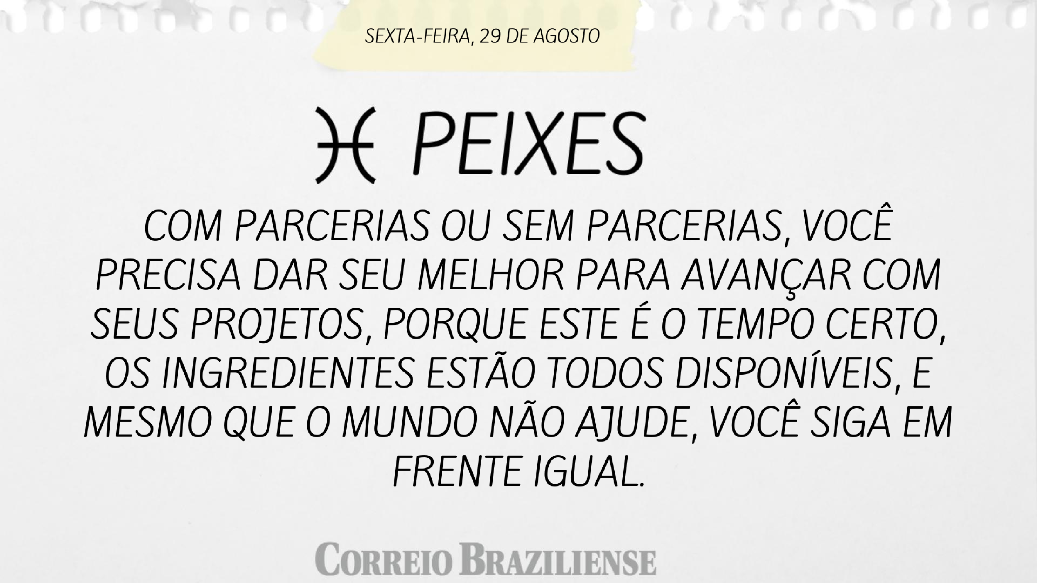 Horóscopo desta sexta