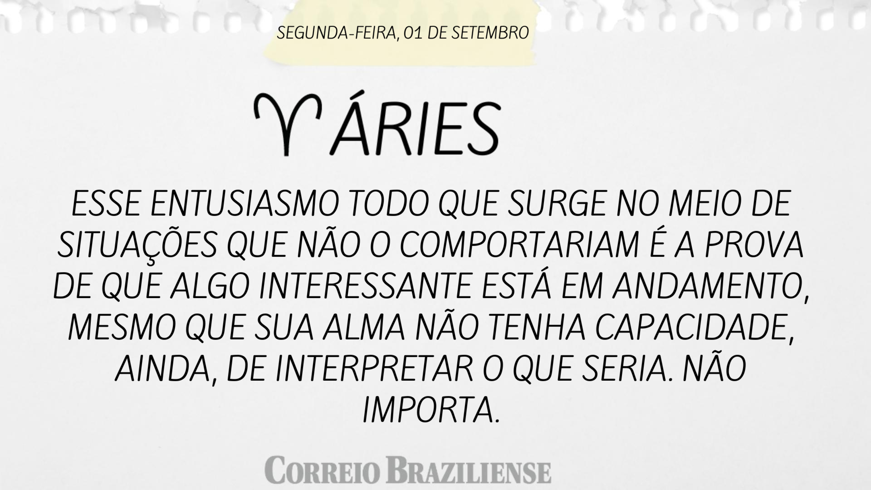 Hor&oacute;scopo desta segunda-feira