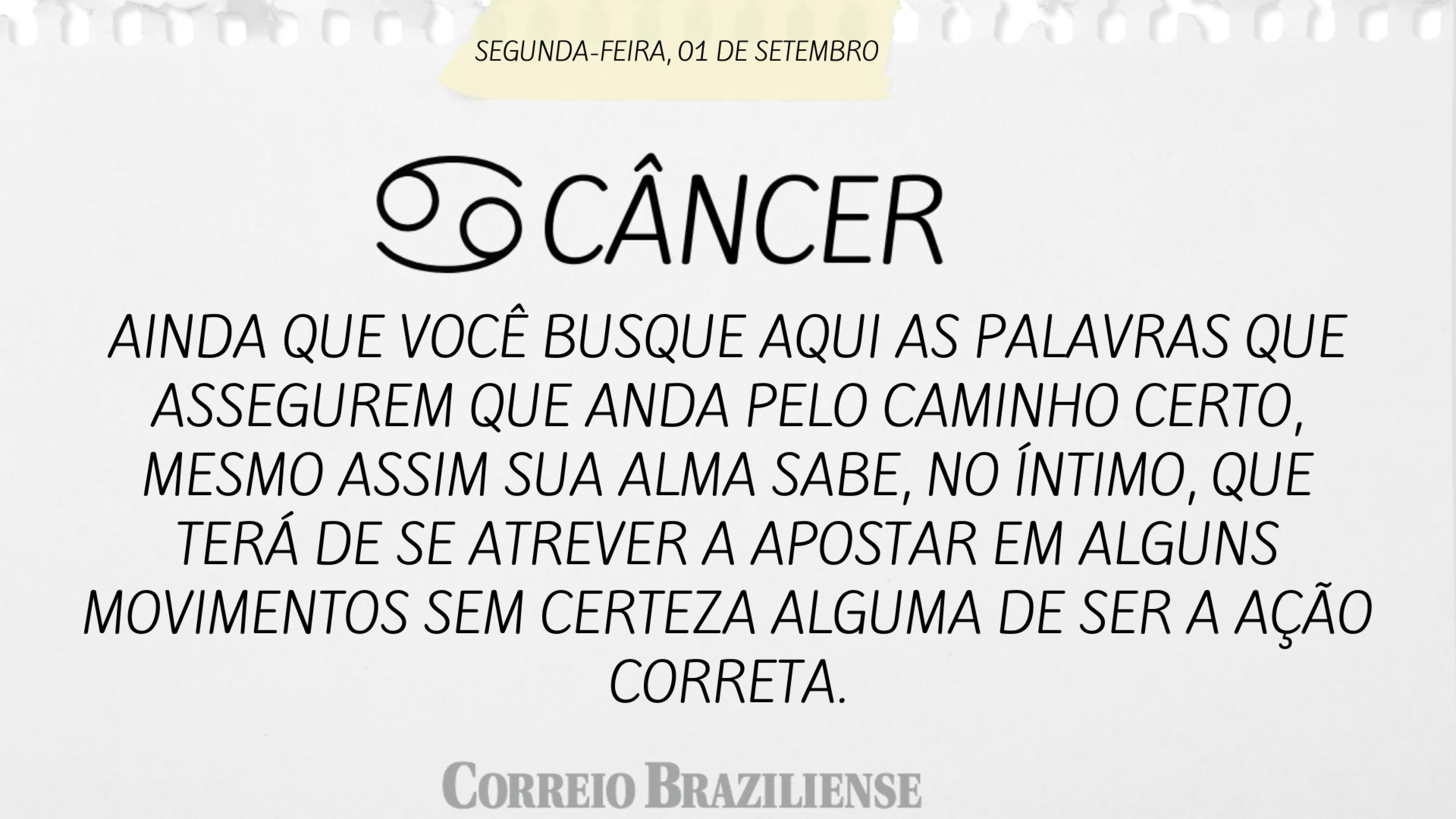 Hor&oacute;scopo desta segunda-feira