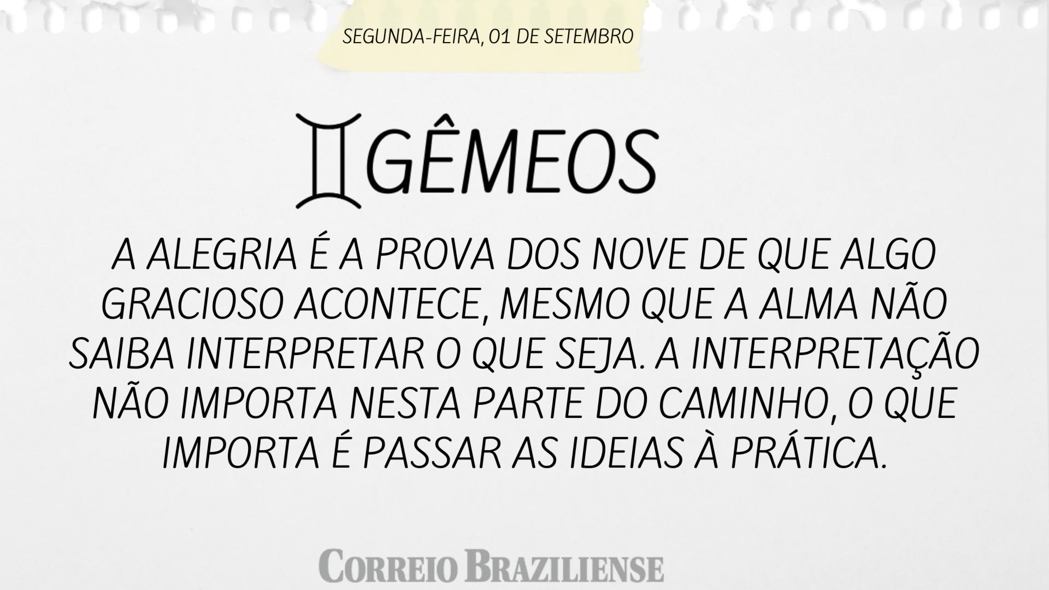 Hor&oacute;scopo desta segunda-feira