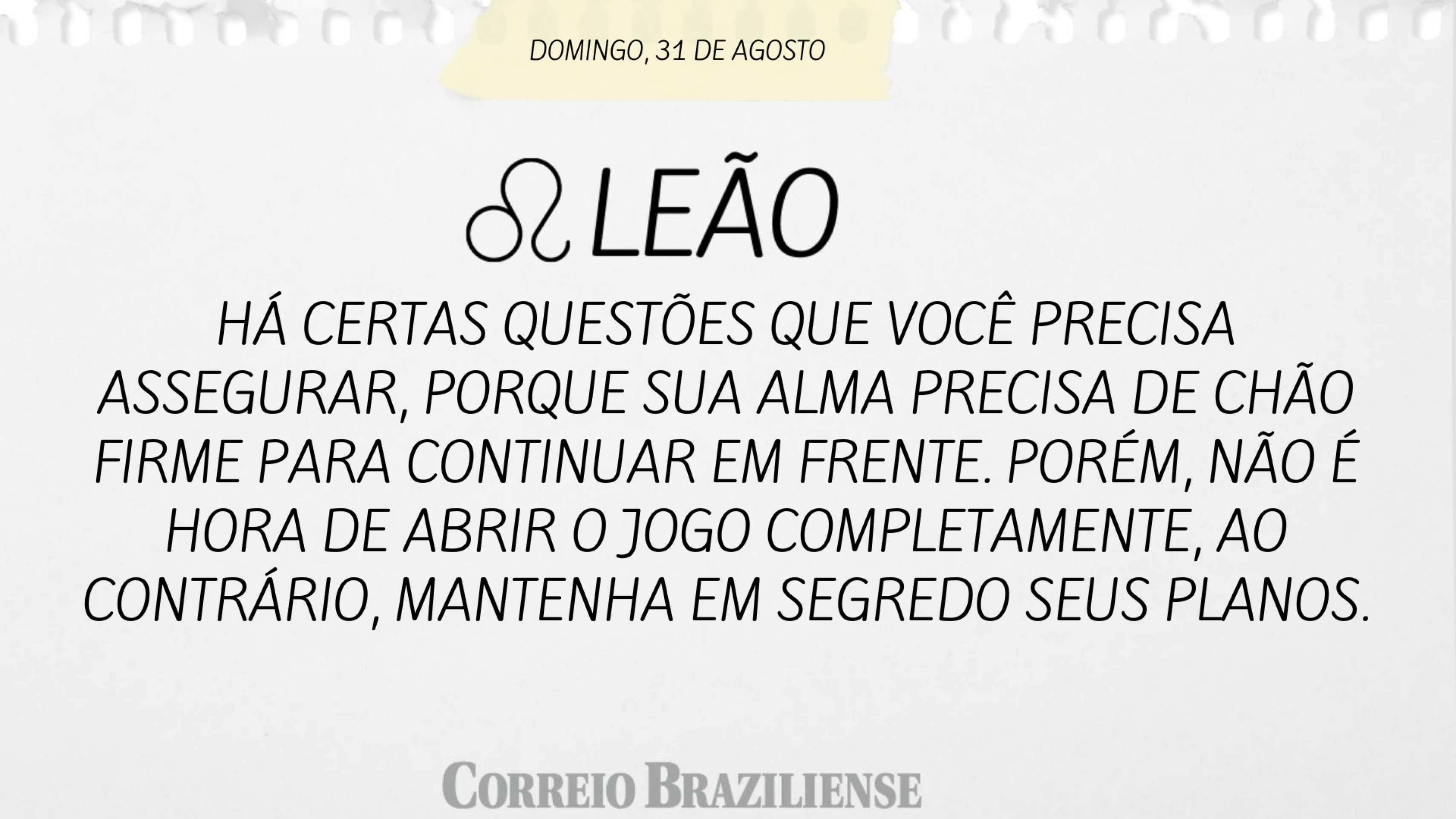 Horóscopo deste domingo