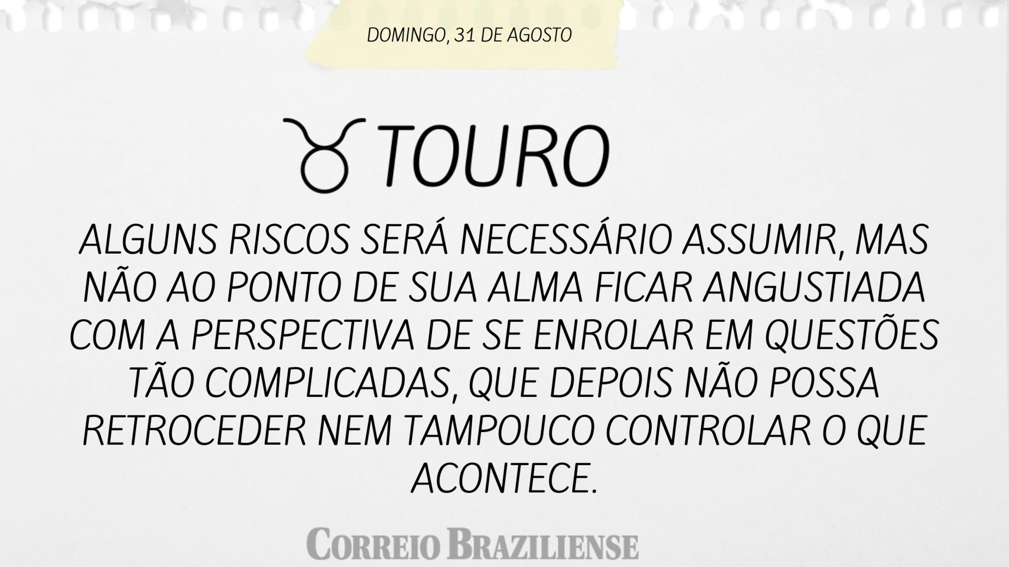 Horóscopo deste domingo