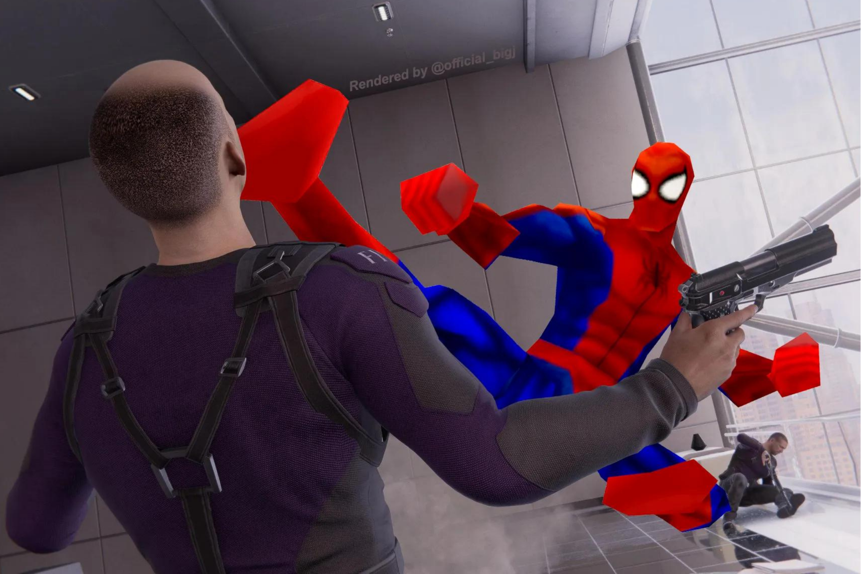 Um fã adicionou a versão mais poligonal do Aranha na versão de PC em Marvel' s Spider-Man.
