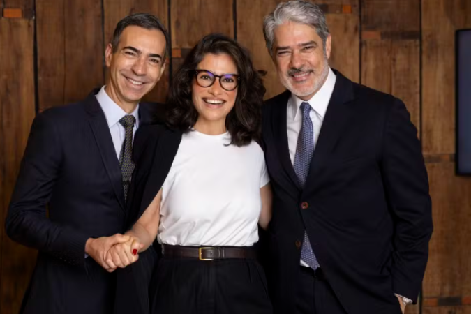 Bonner passou a apresentar o JN em 1996, substituindo Cid Moreira e Sérgio Chapelin - (crédito: Divulgação TV Globo) Bonner passou a apresentar o JN em 1996, substituindo Cid Moreira e Sérgio Chapelin - (crédito: Divulgação TV Globo)