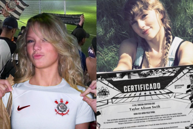 Os torcedores criaram memes e montagens da cantora como torcedora do time paulista -  (crédito: Reprodução/Redes sociais)