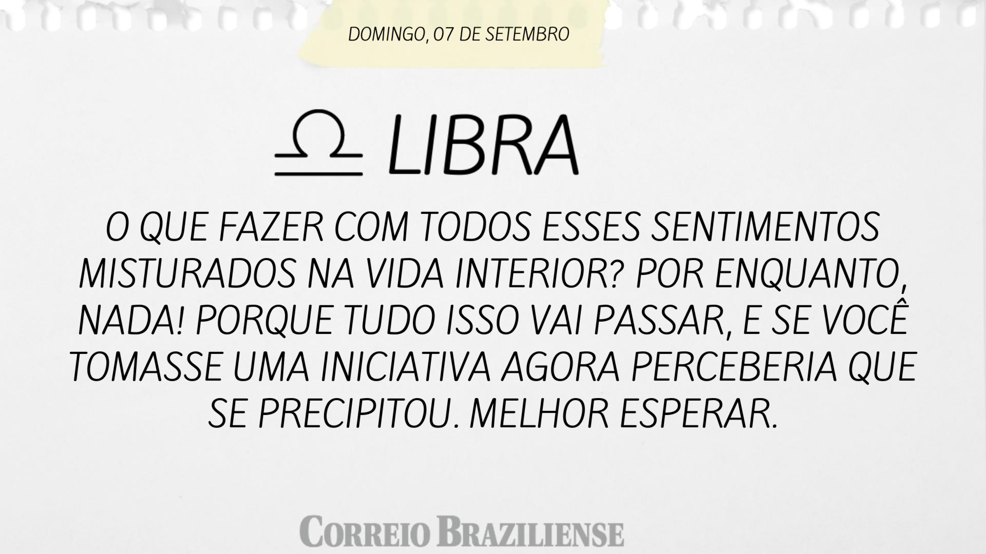 Confira o horóscopo deste domingo