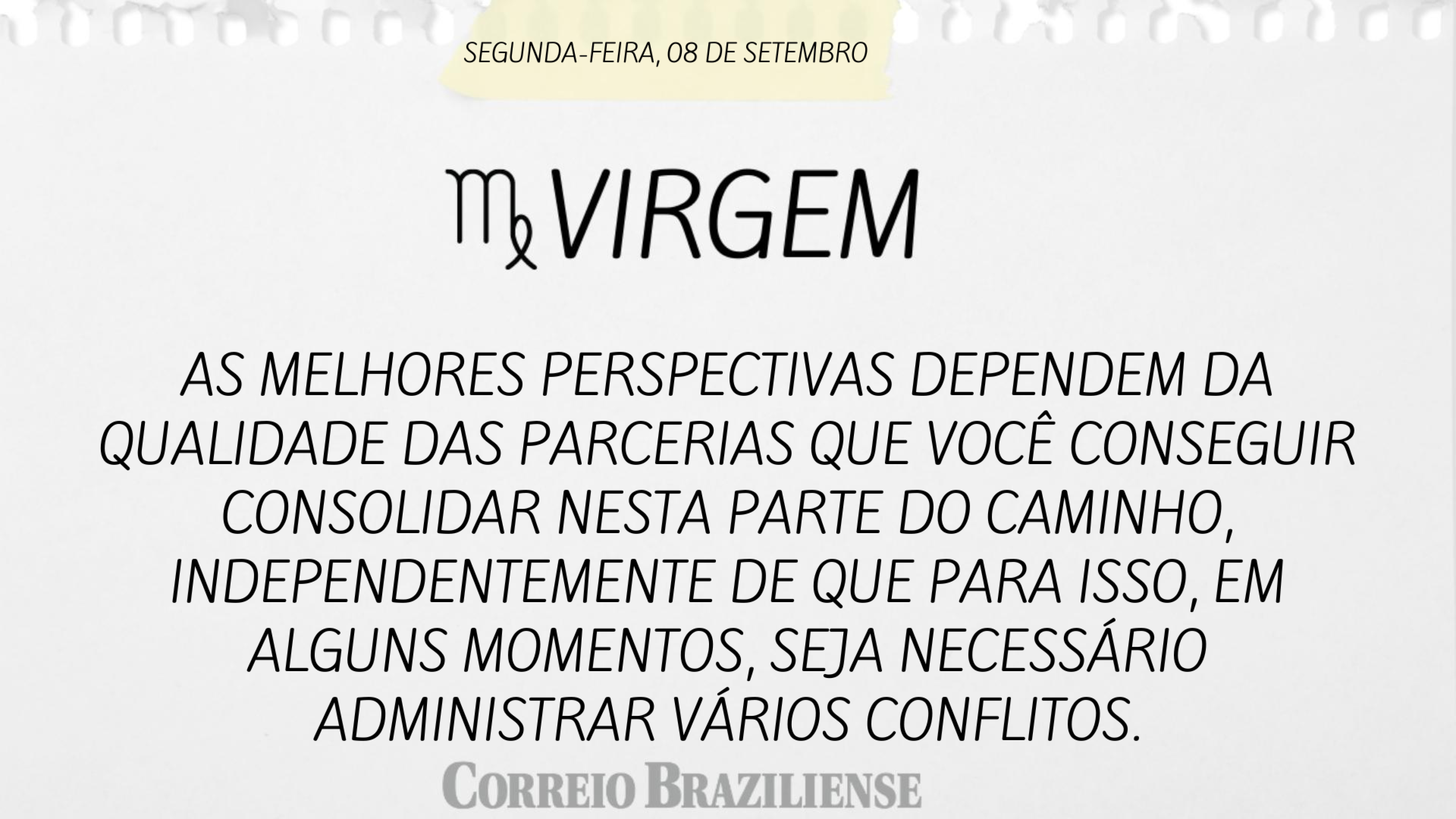 Hor&oacute;scopo desta segunda