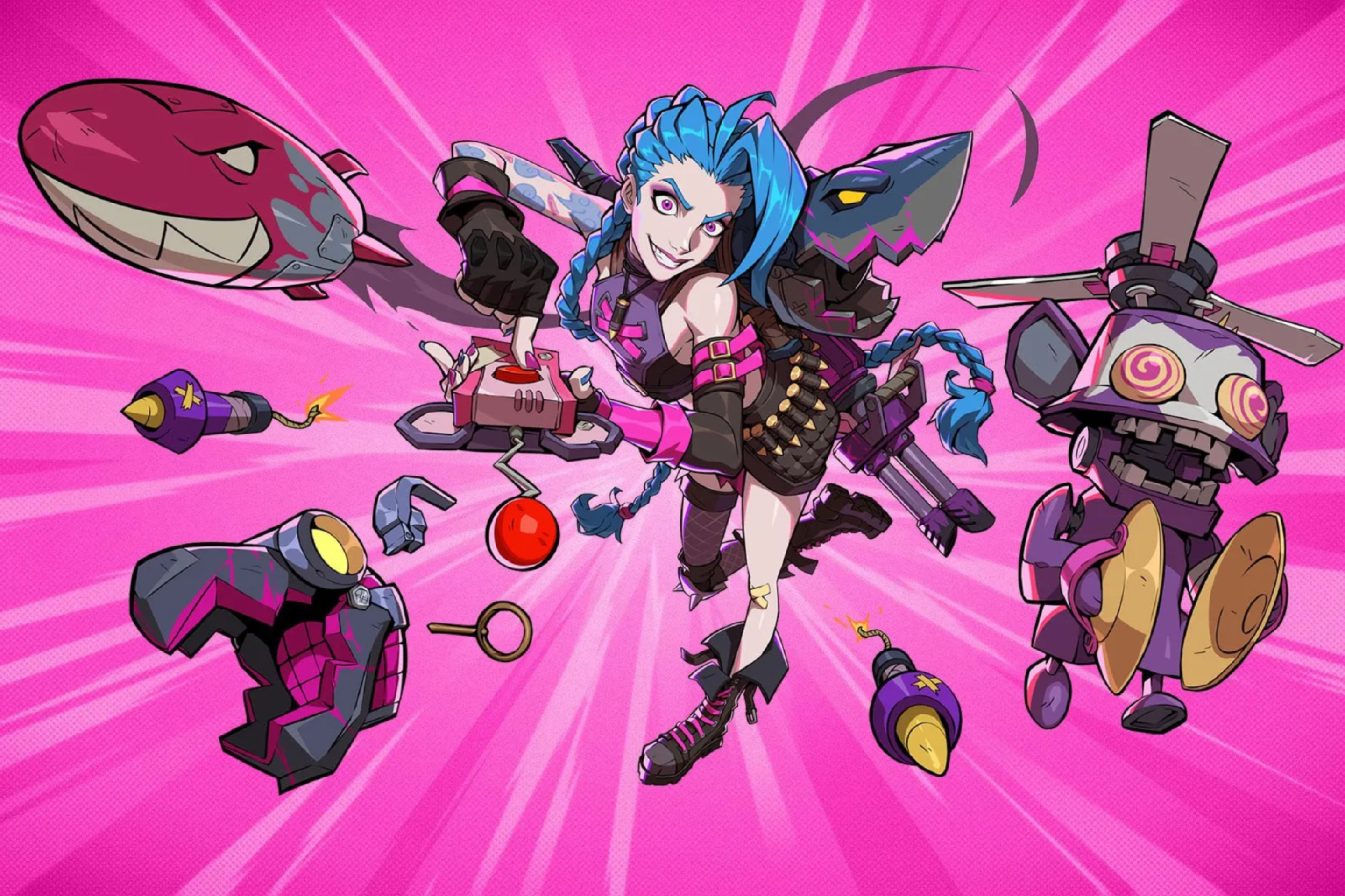 A queridinha de Arcane, Jinx também uma das personagens jogavéis do título.