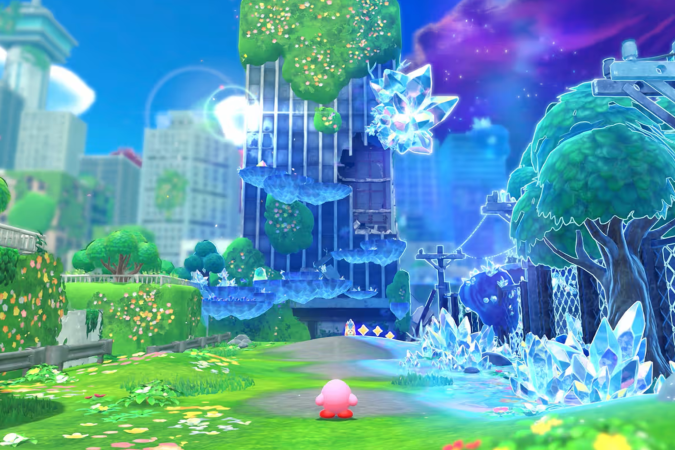 Os cristais do meteoro passam a modificar o cenário.