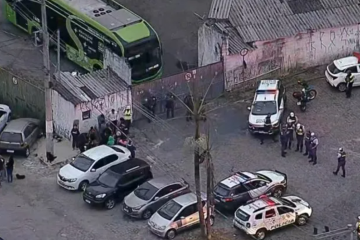 Vítima morreu no local do acidente - (crédito: Reprodução SP2) Vítima morreu no local do acidente - (crédito: Reprodução SP2)