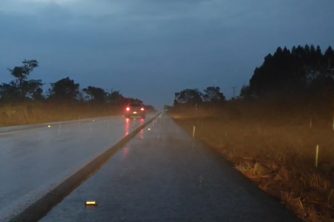 Moradores registraram chuva breve no Lago Oeste - (crédito: Ed Alves) Moradores registraram chuva breve no Lago Oeste - (crédito: Ed Alves)