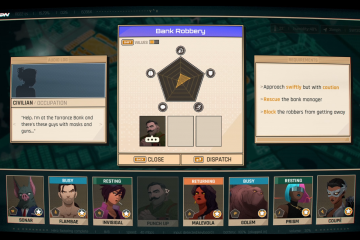 Principal sistema do jogo, além das escolhas, é o despache de cada herói para uma situação que case com a utilização de seus poderes ou de seu temperamento. 