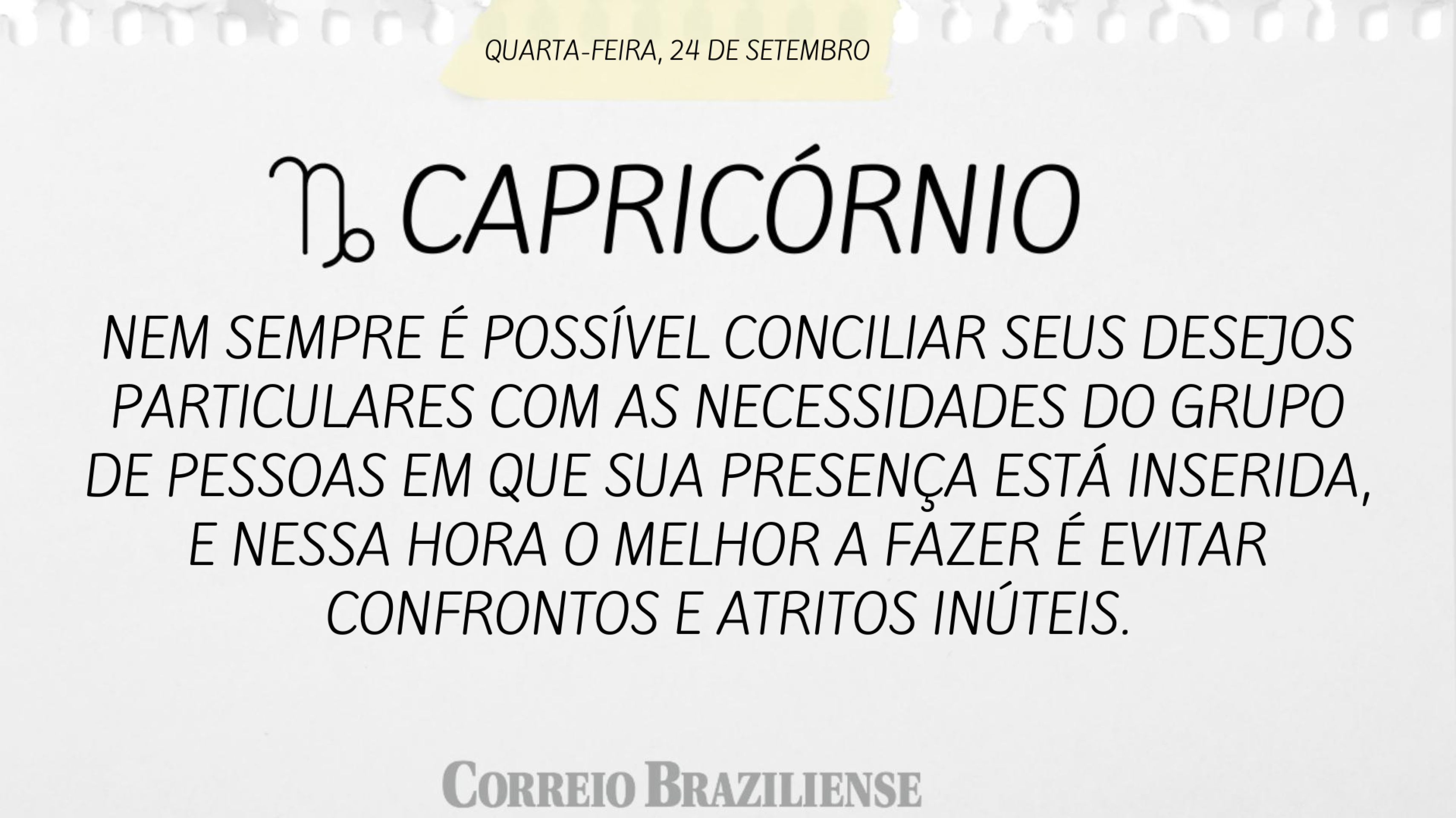 Confira o horóscopo desta quarta-feira