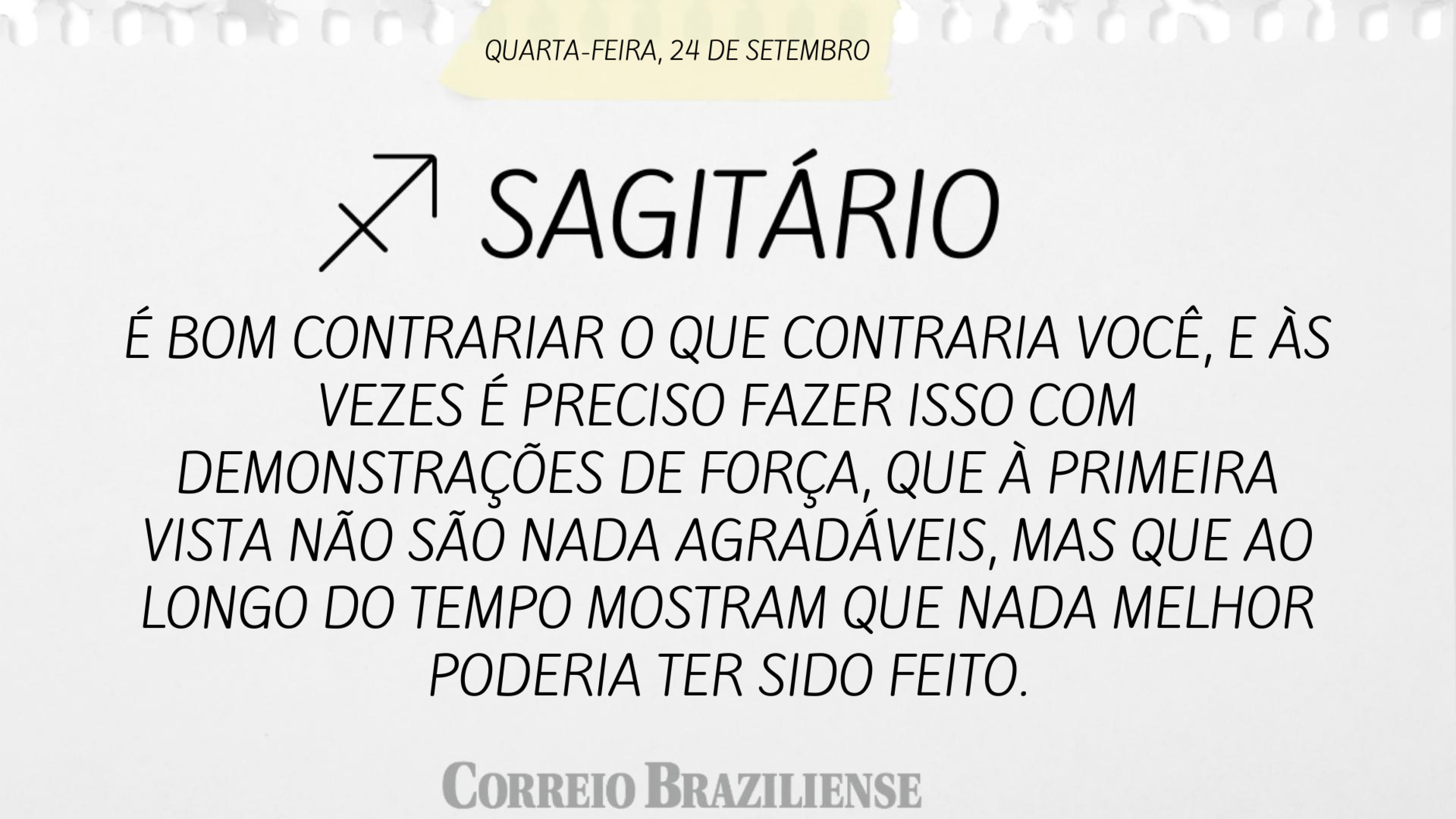 Confira o horóscopo desta quarta-feira