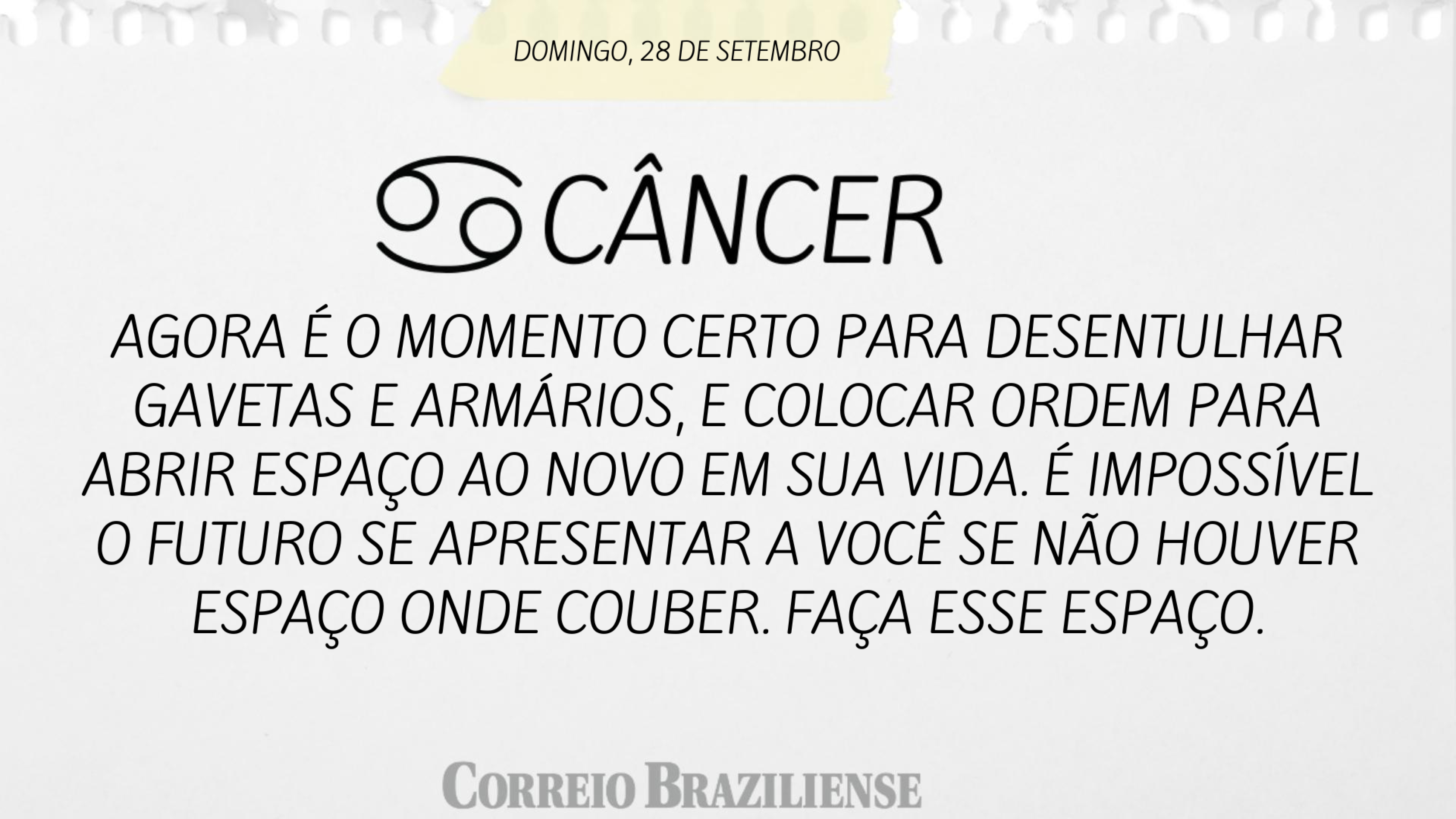 Horóscopo deste domingo