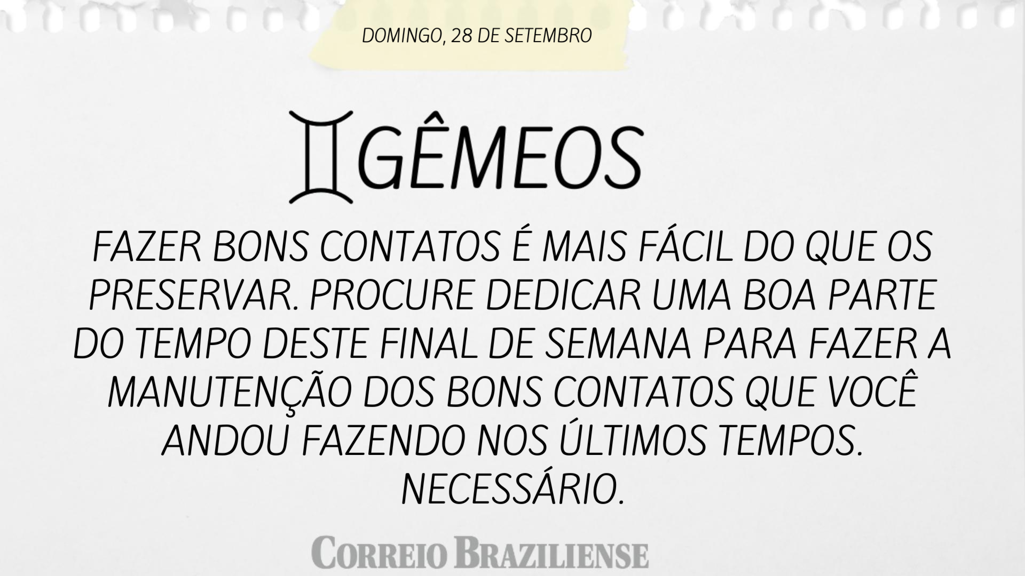 Horóscopo deste domingo