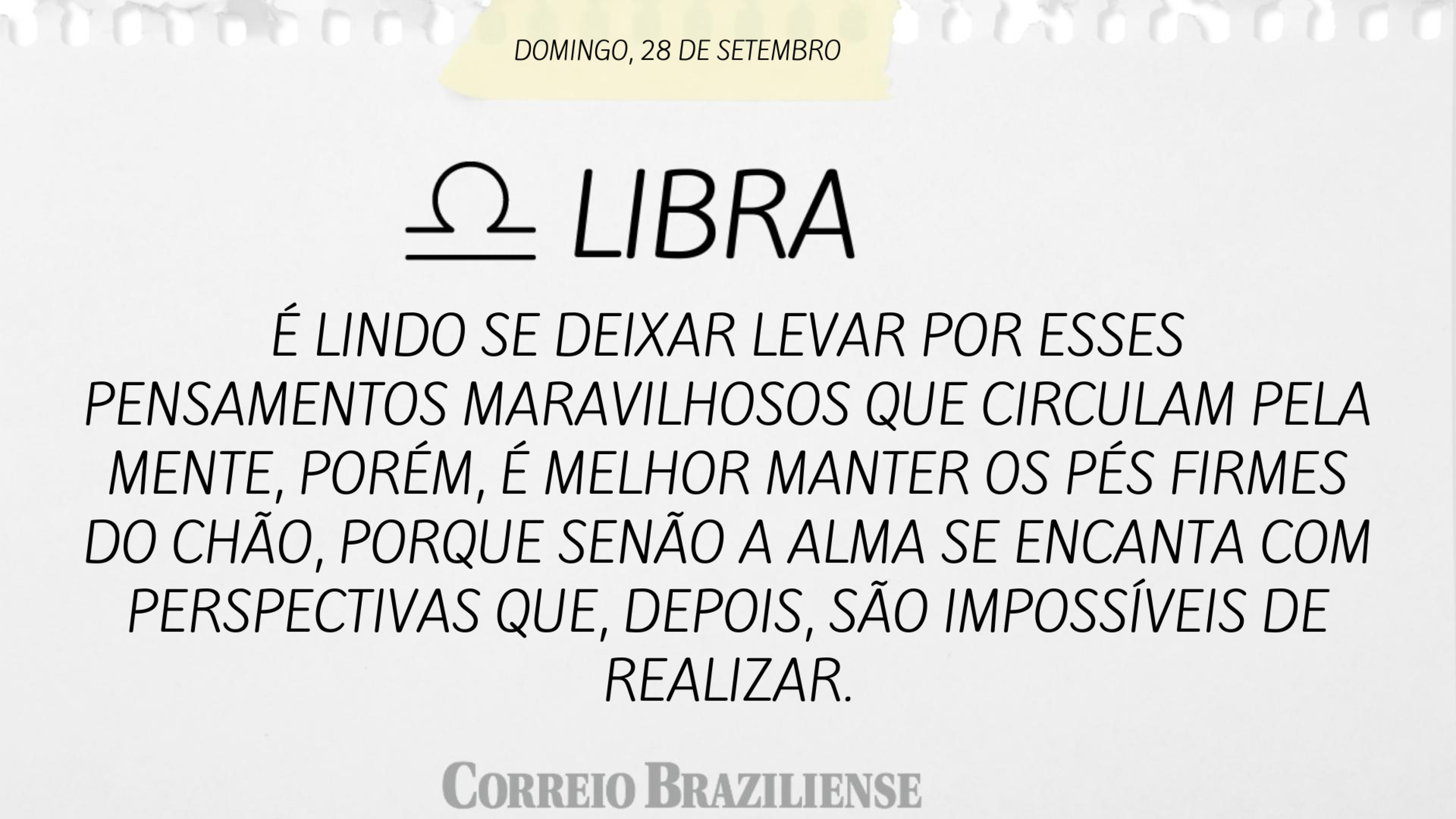 Horóscopo deste domingo