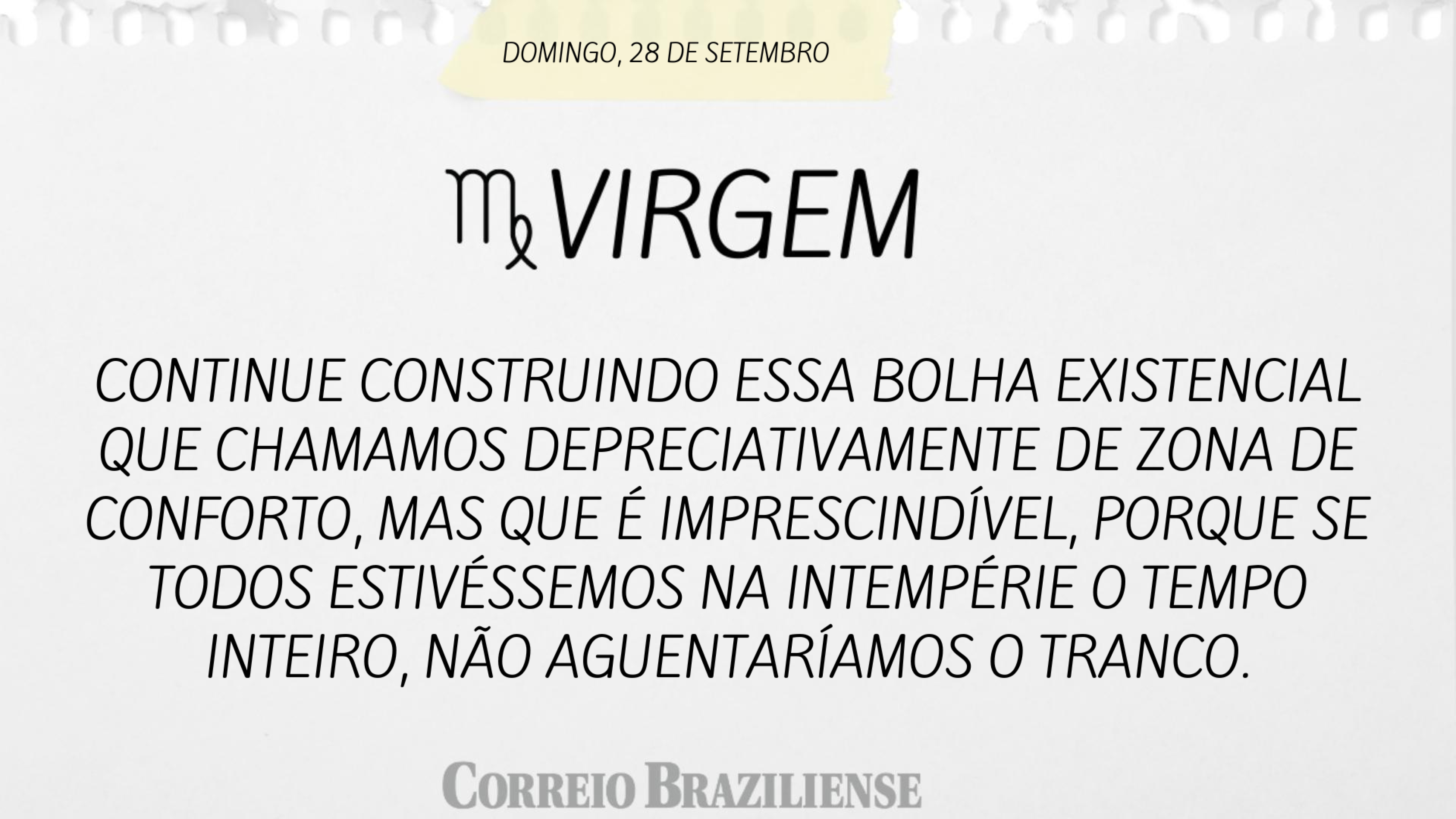 Horóscopo deste domingo