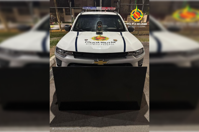 Homem foi preso pela PMDF -  (crédito: PMDF/Divulgação)