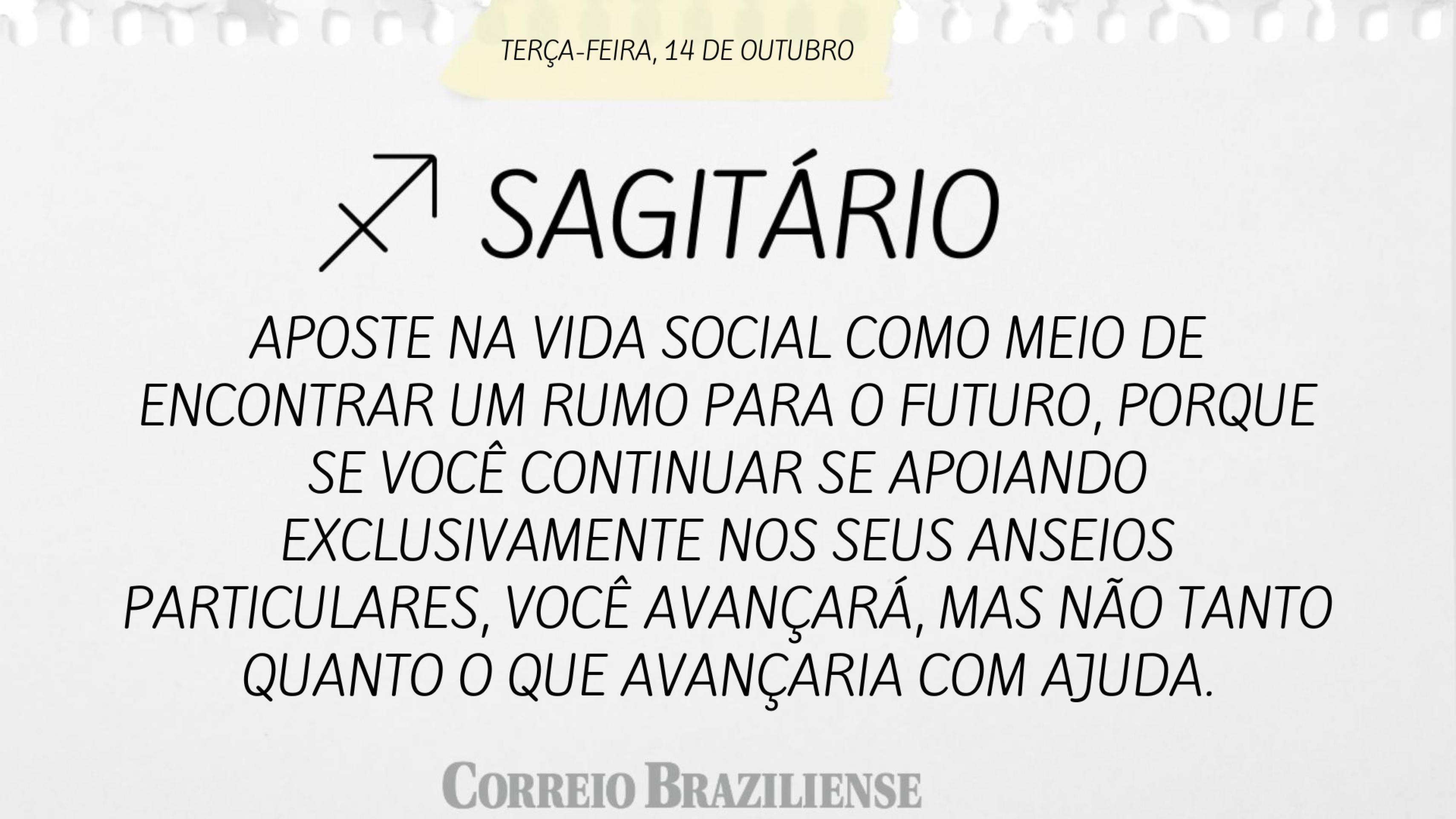 Hor&oacute;scopo | 14 de outubro