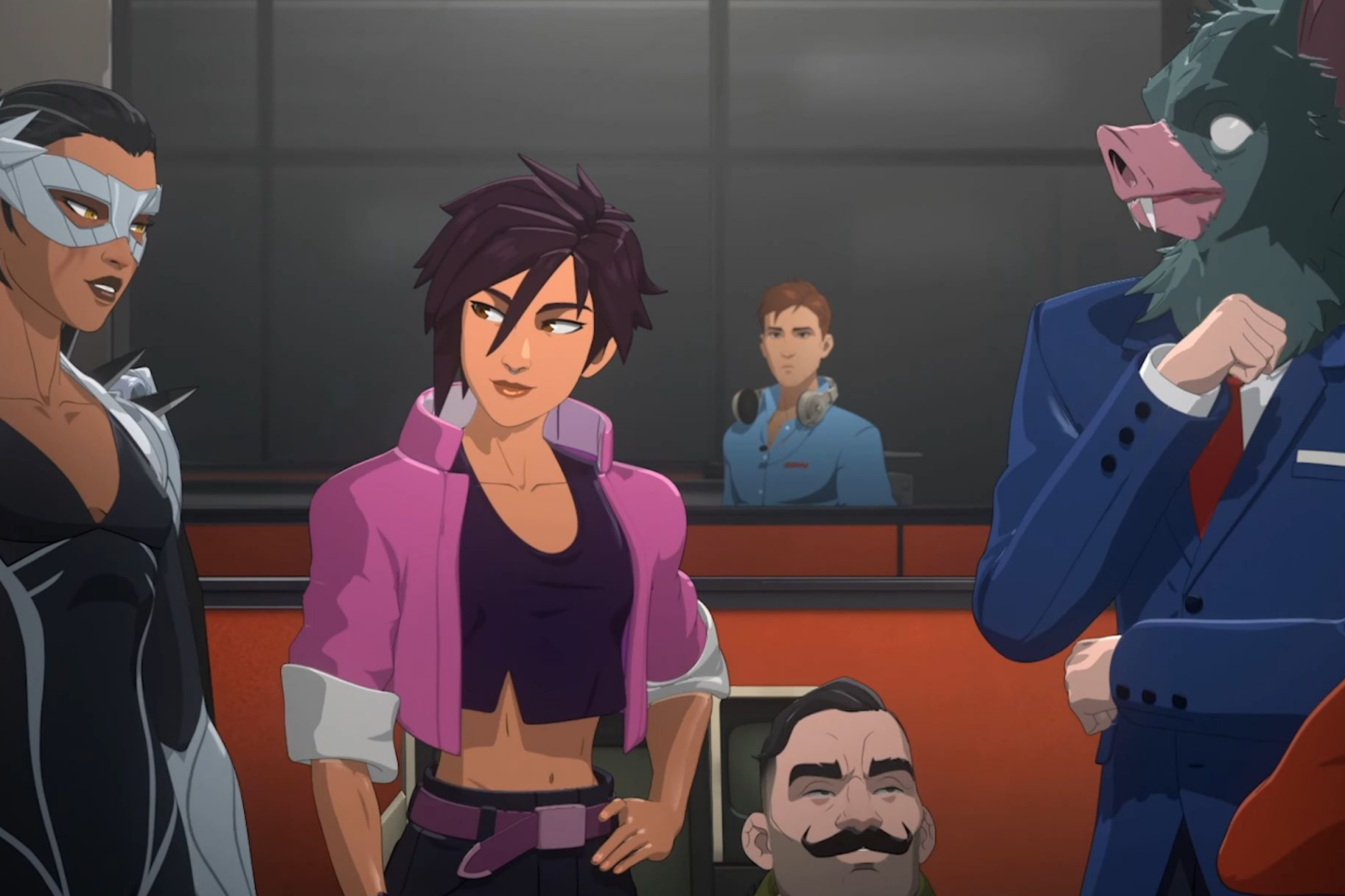 O time de vilões reformados é a equipe que Robert deve trabalhar em equipe.