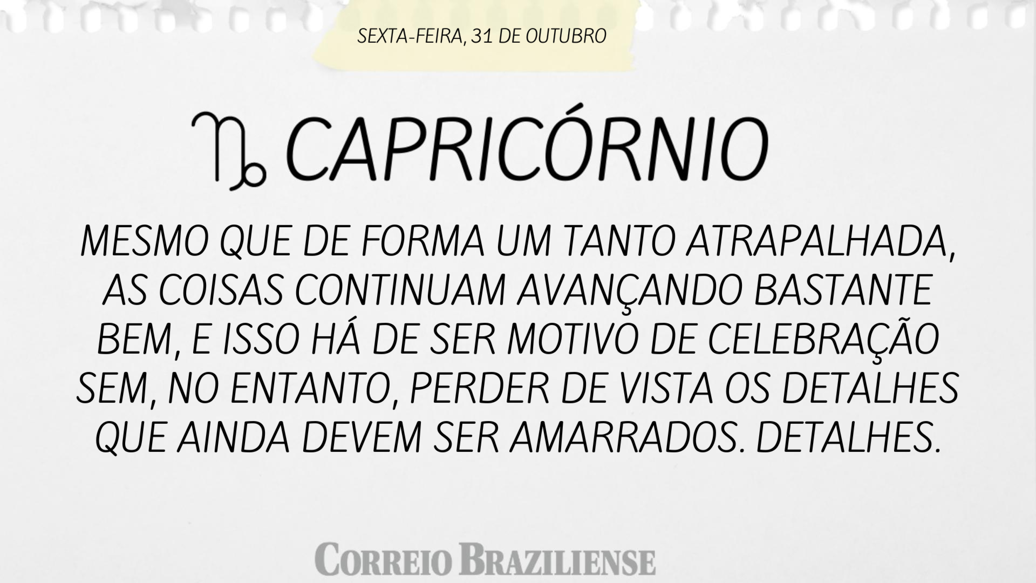 Hor&oacute;scopo desta sexta