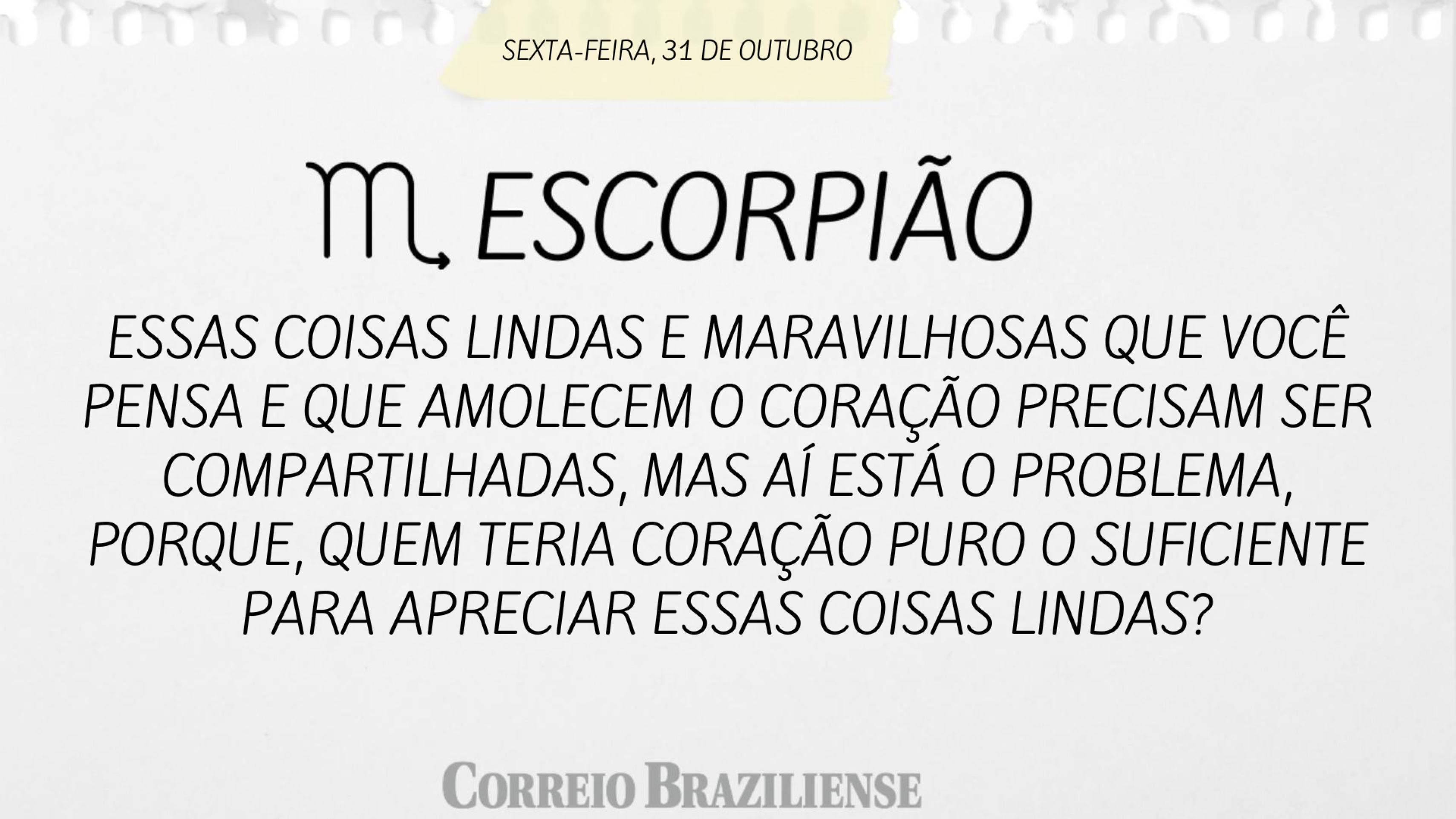 Hor&oacute;scopo desta sexta