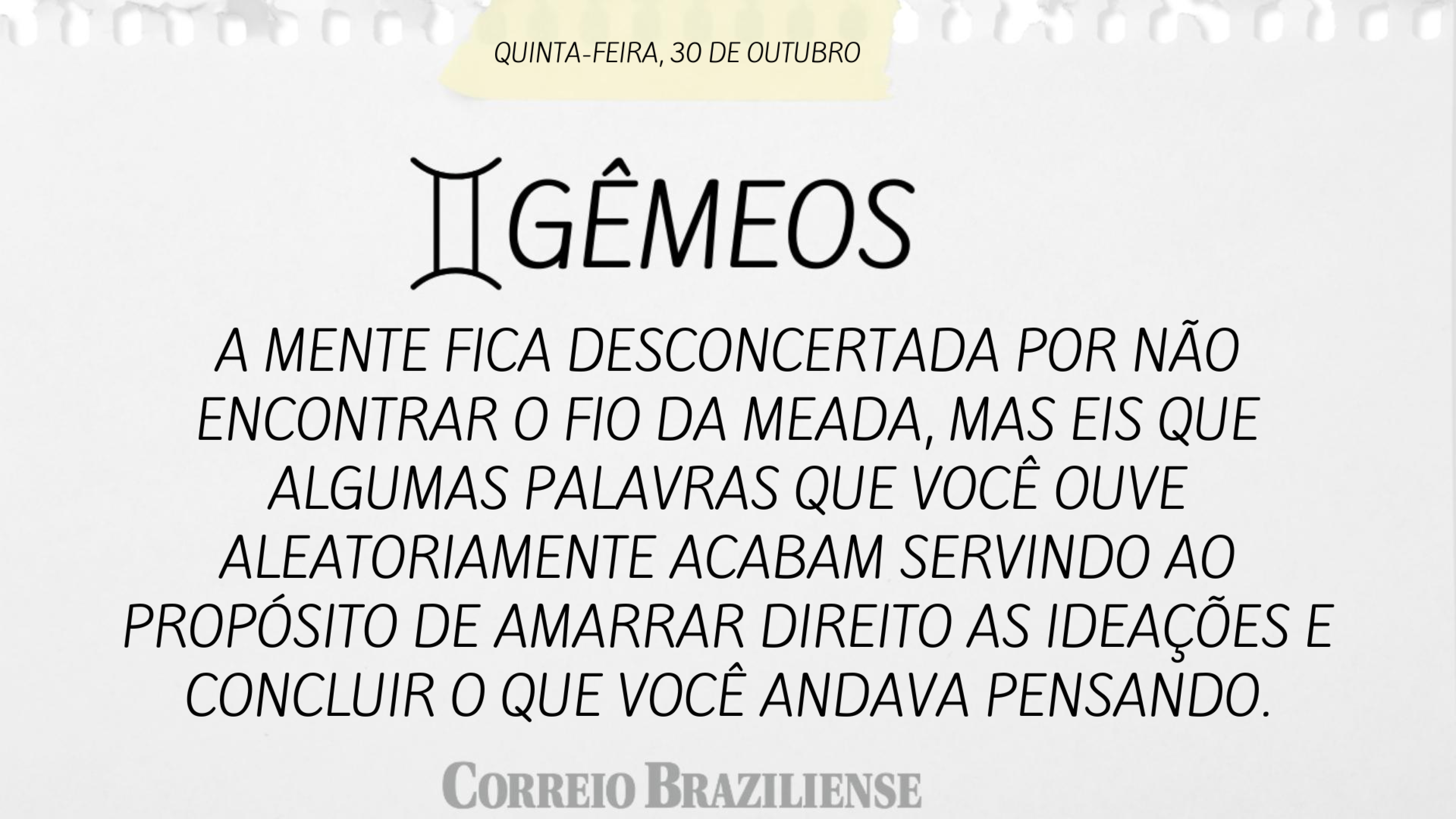 Hor&oacute;scopo desta quinta