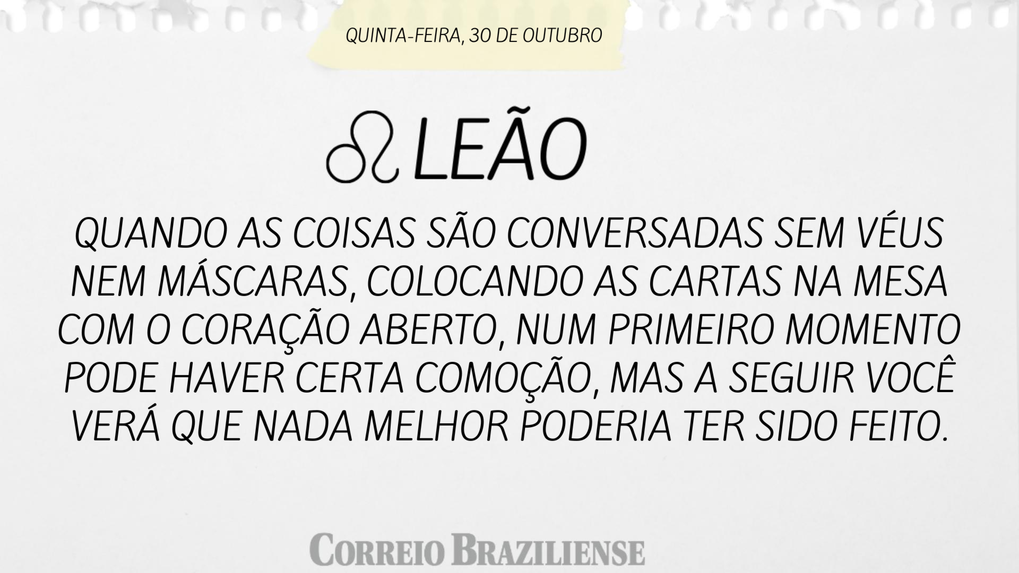 Hor&oacute;scopo desta quinta