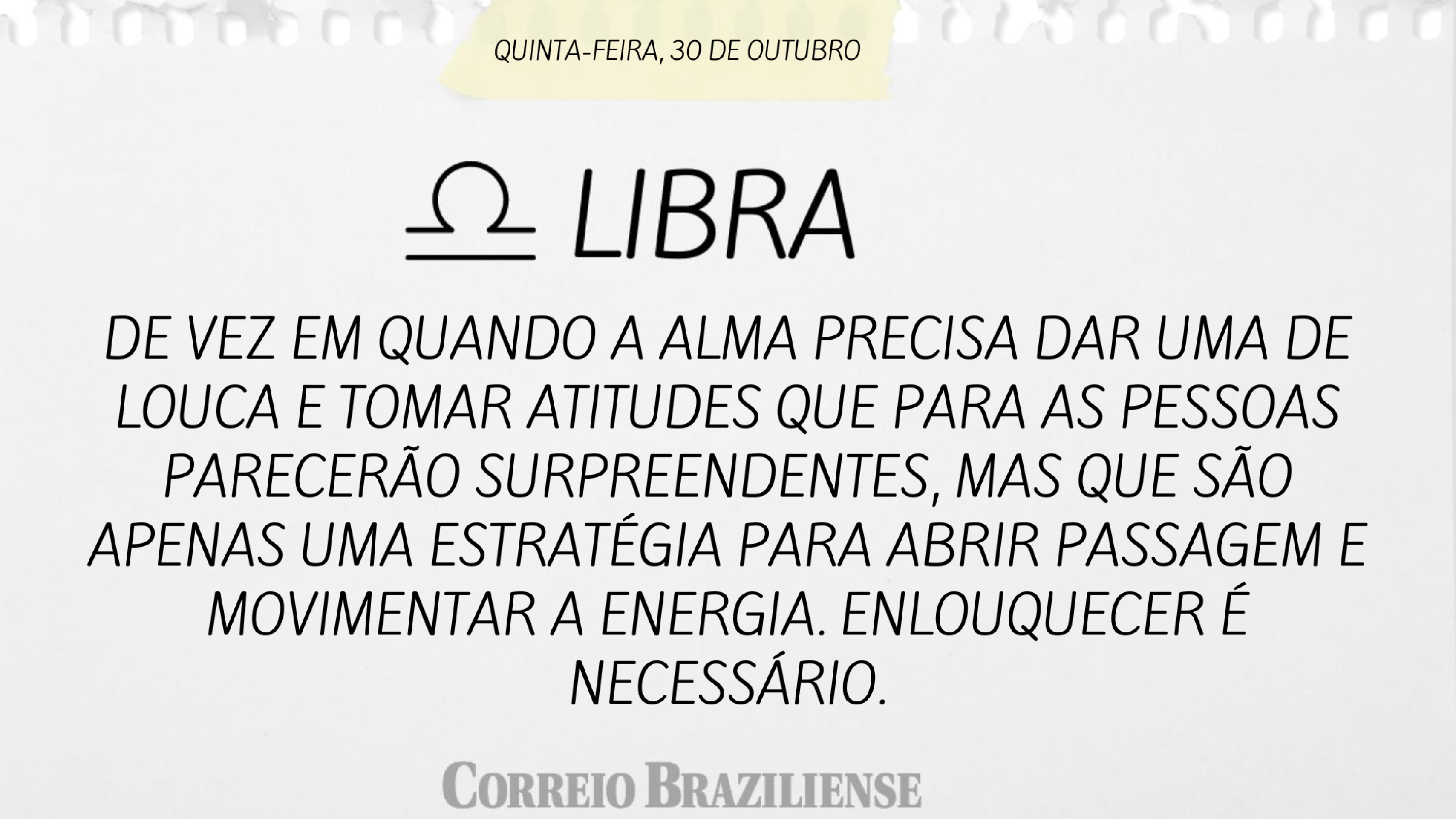 Hor&oacute;scopo desta quinta