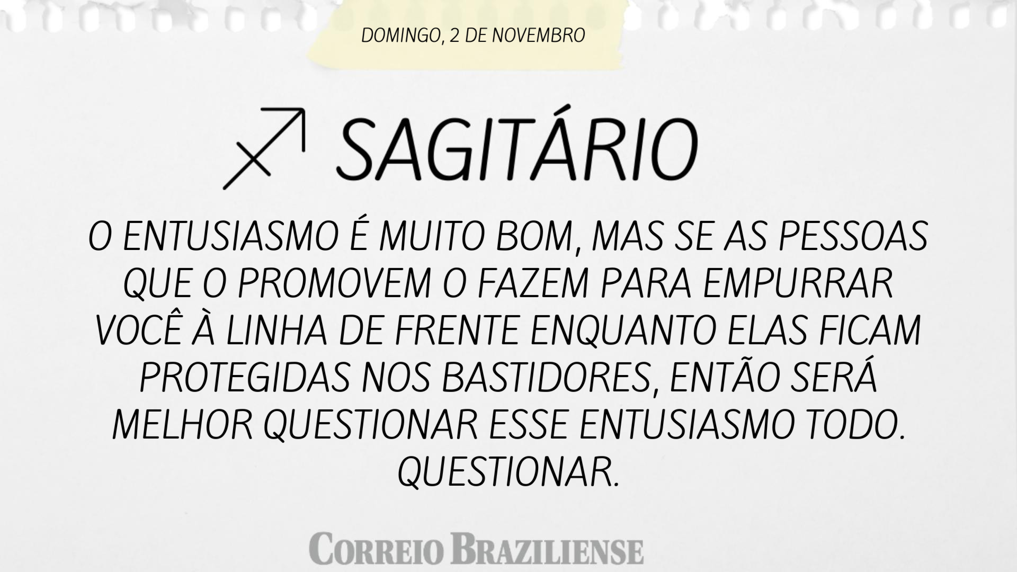 Confira o horóscopo deste domingo