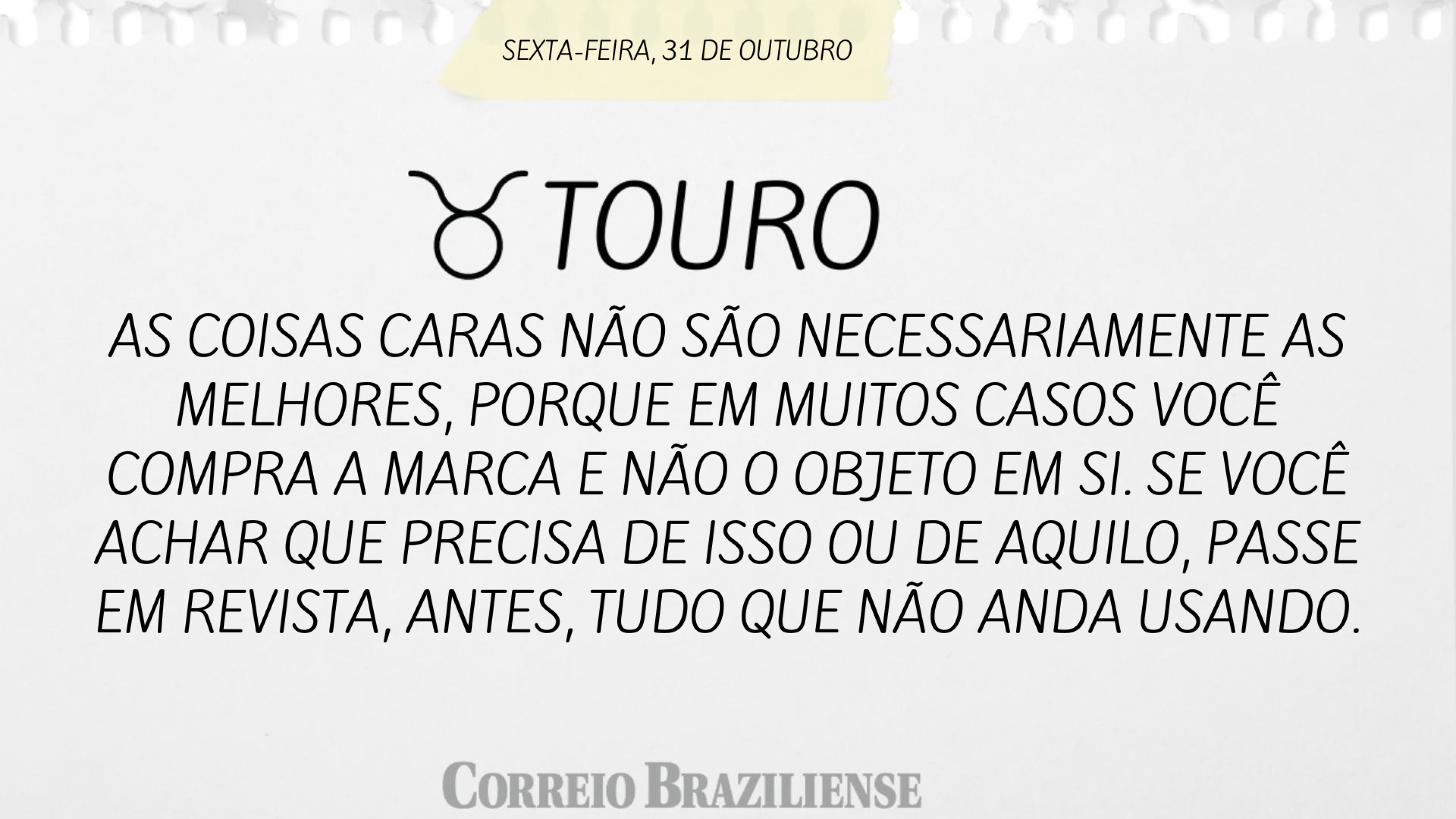 Hor&oacute;scopo desta sexta