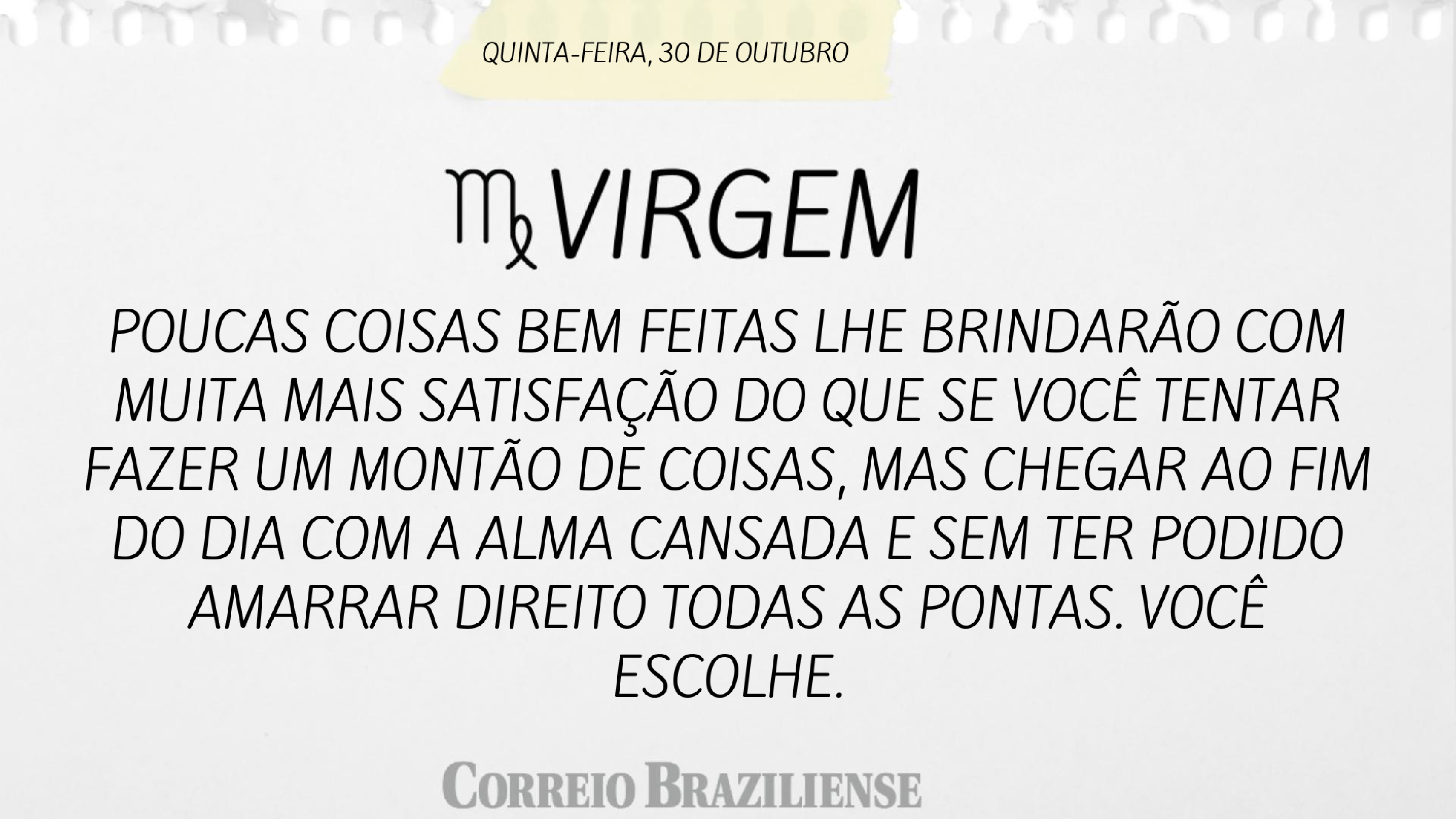 Hor&oacute;scopo desta quinta