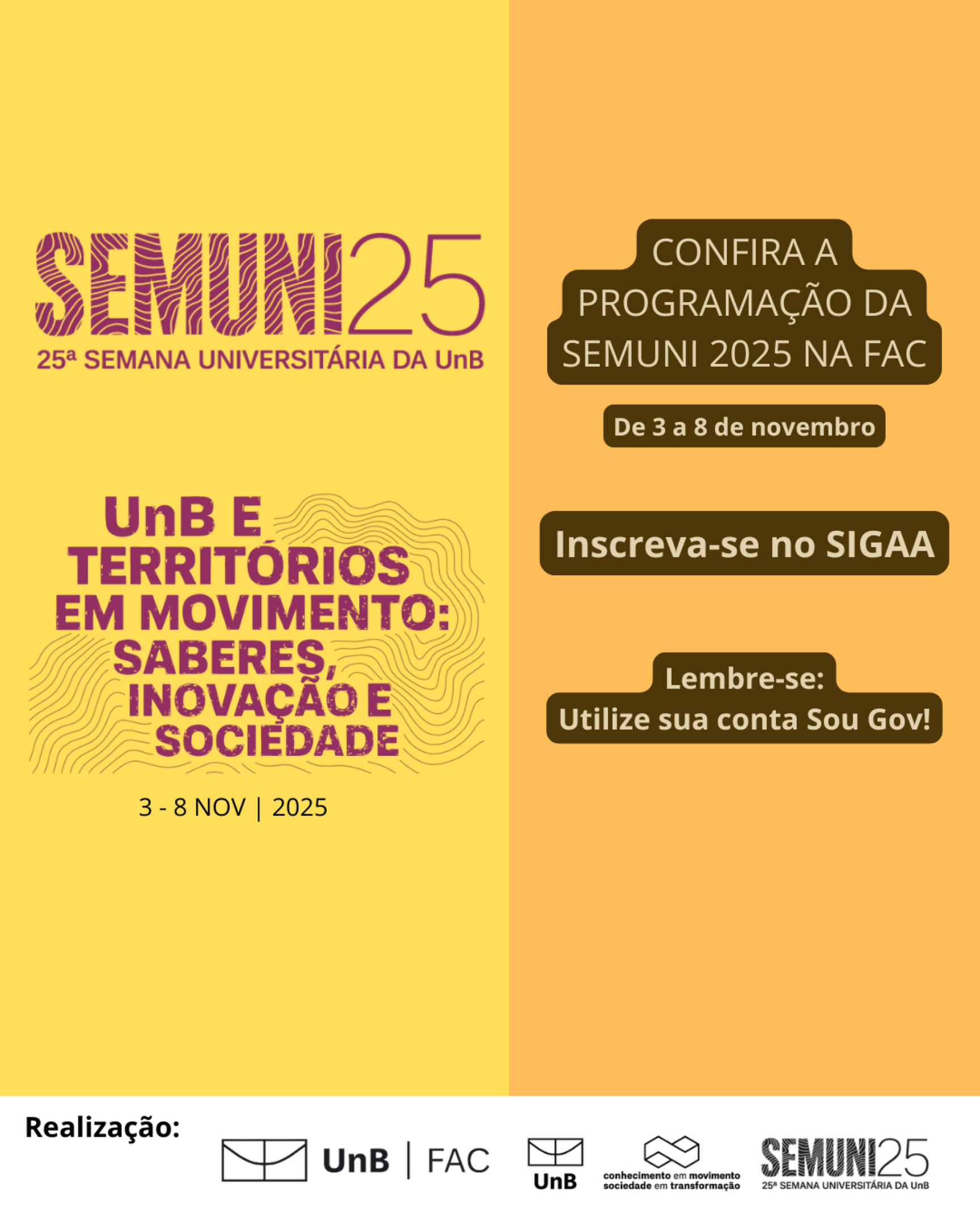 Programa&ccedil;&atilde;o 25&ordf; Semuni