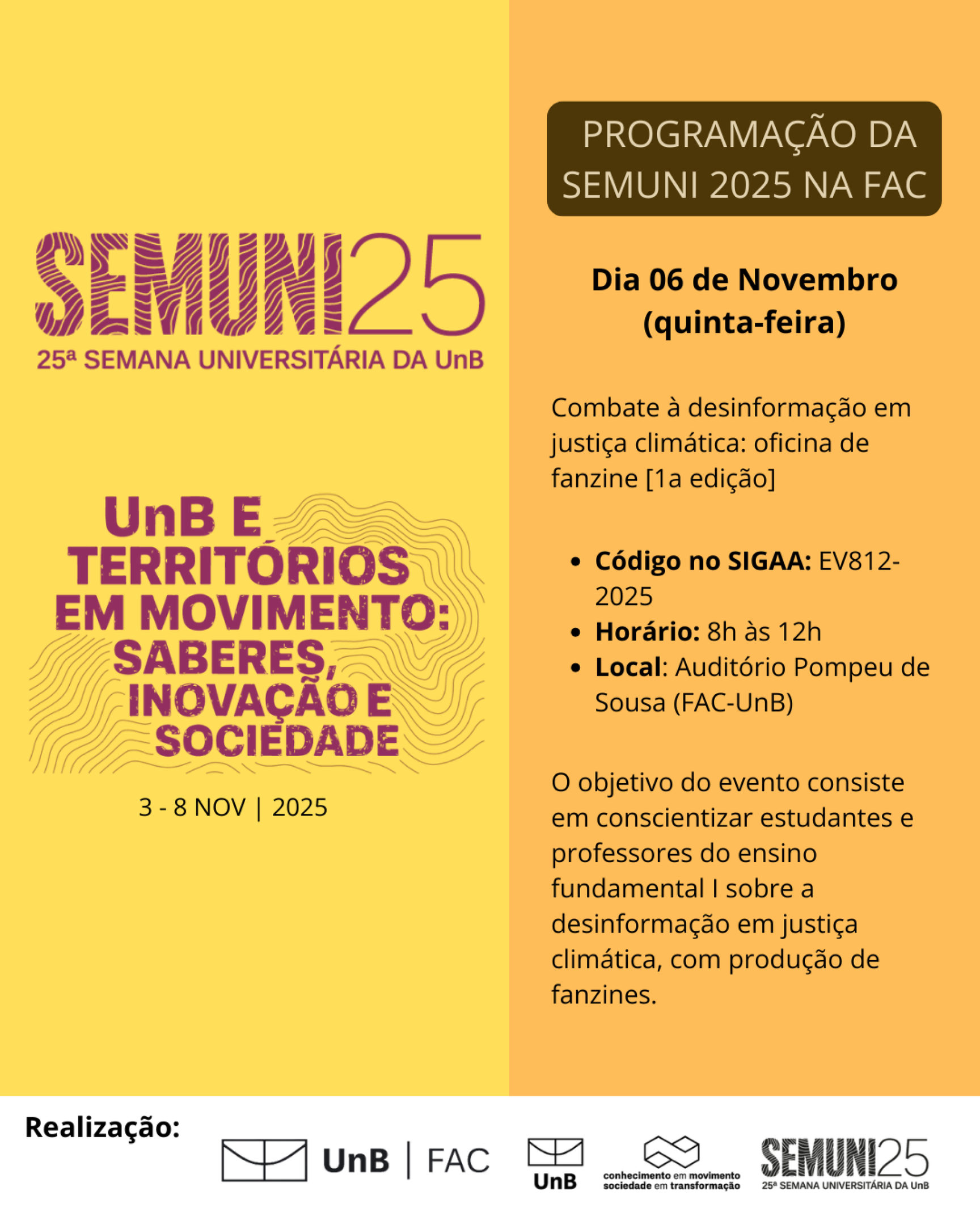 Programa&ccedil;&atilde;o 25&ordf; Semuni