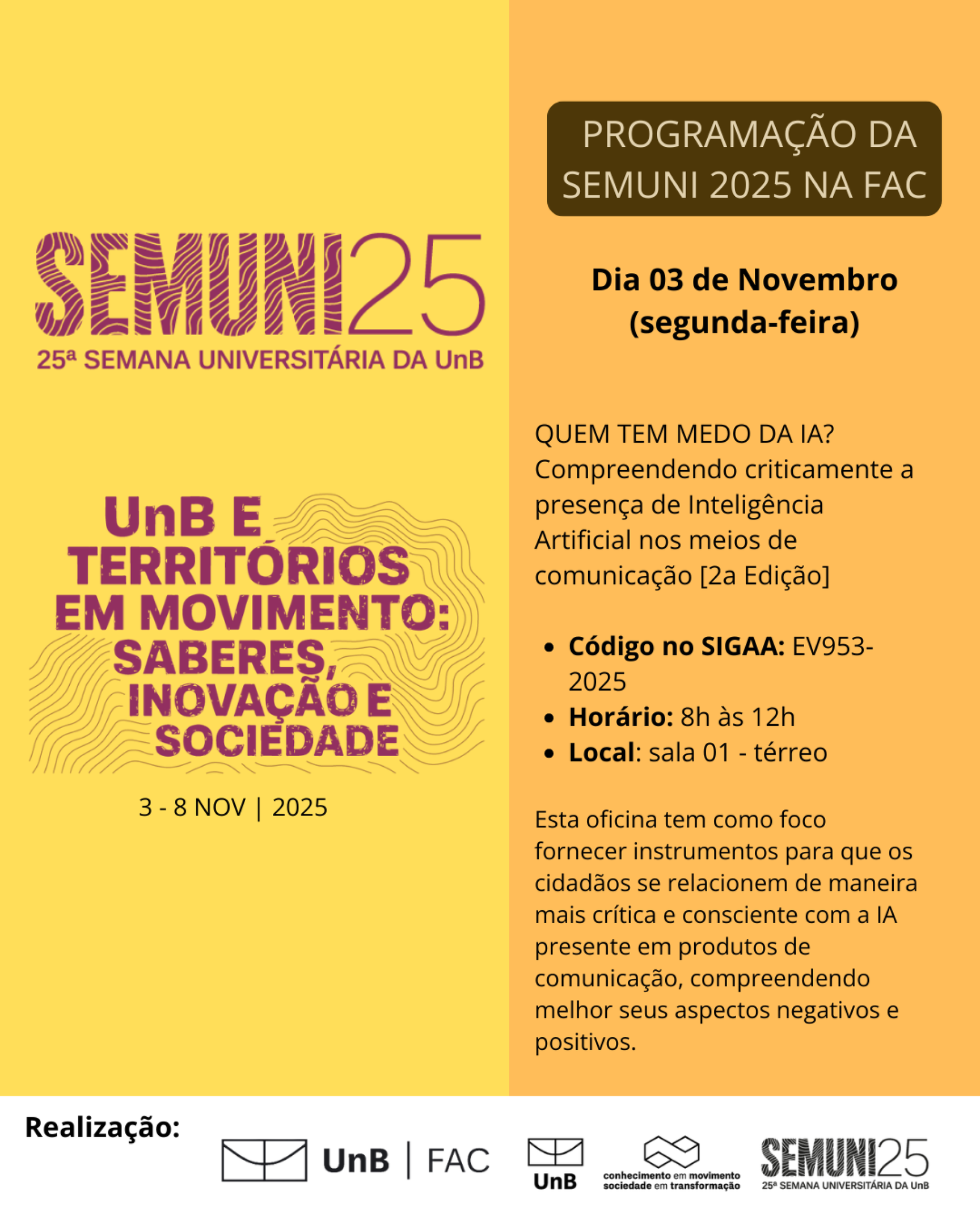 Programa&ccedil;&atilde;o 25&ordf; Semuni